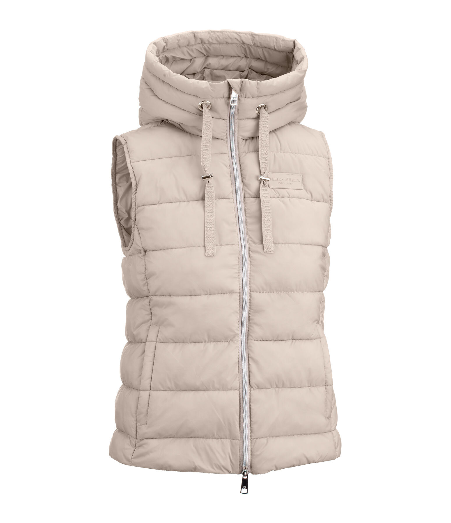 gewatteerde bodywarmer Mila met capuchon