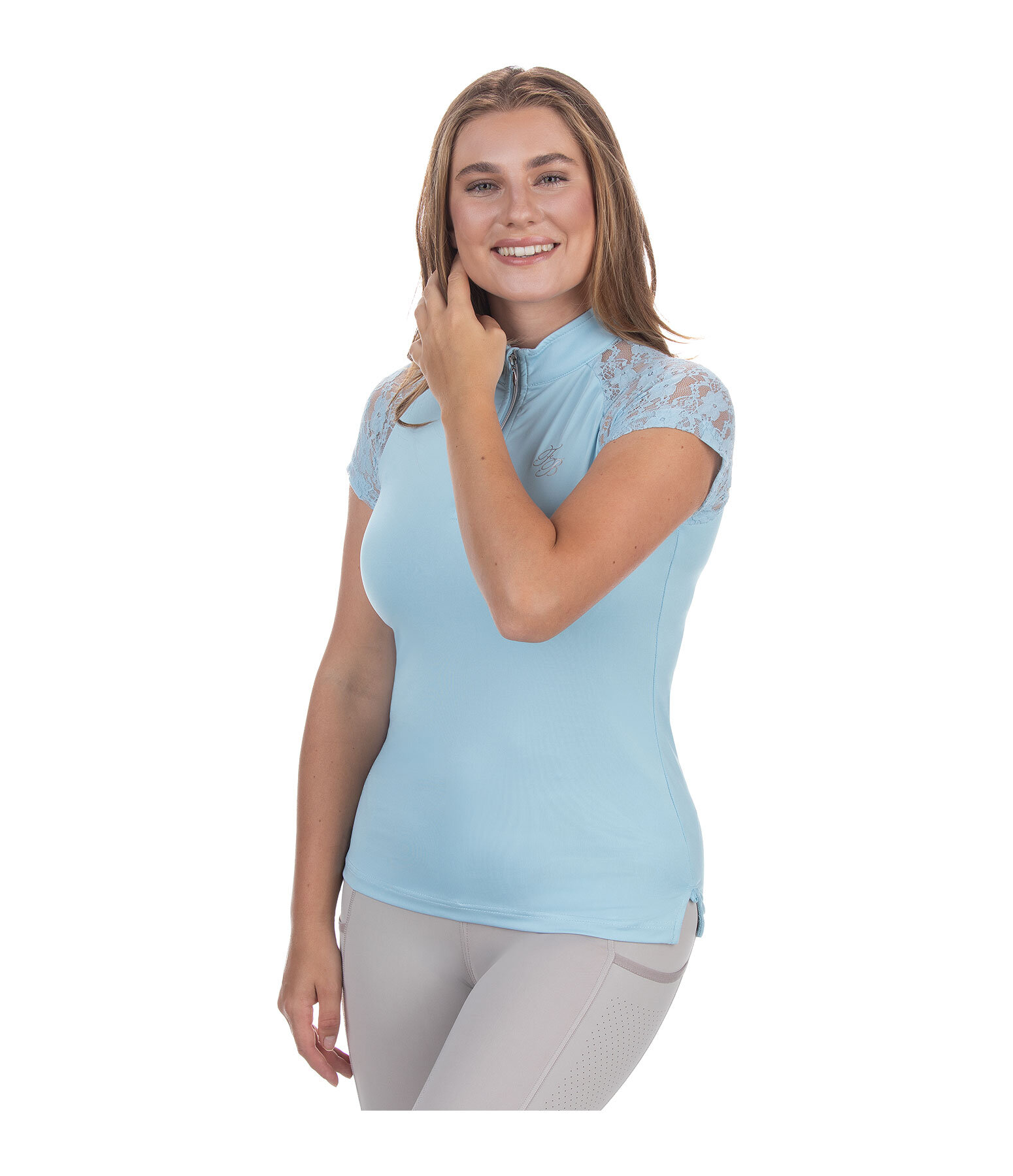 functioneel shirt Christine met rits