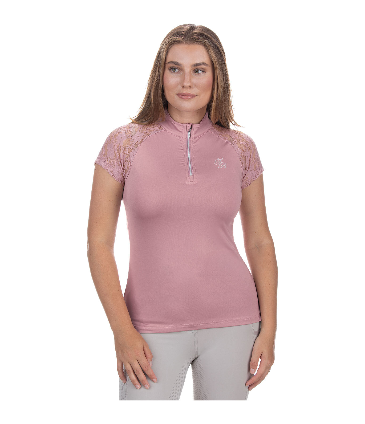 functioneel shirt Christine met rits