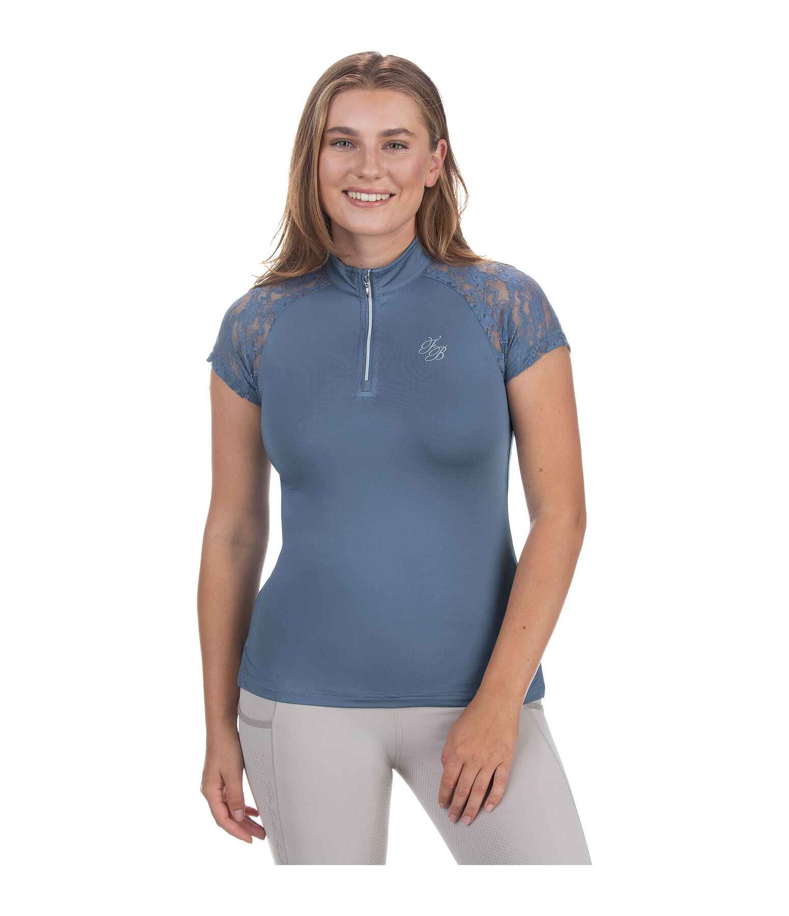 functioneel shirt Christine met rits