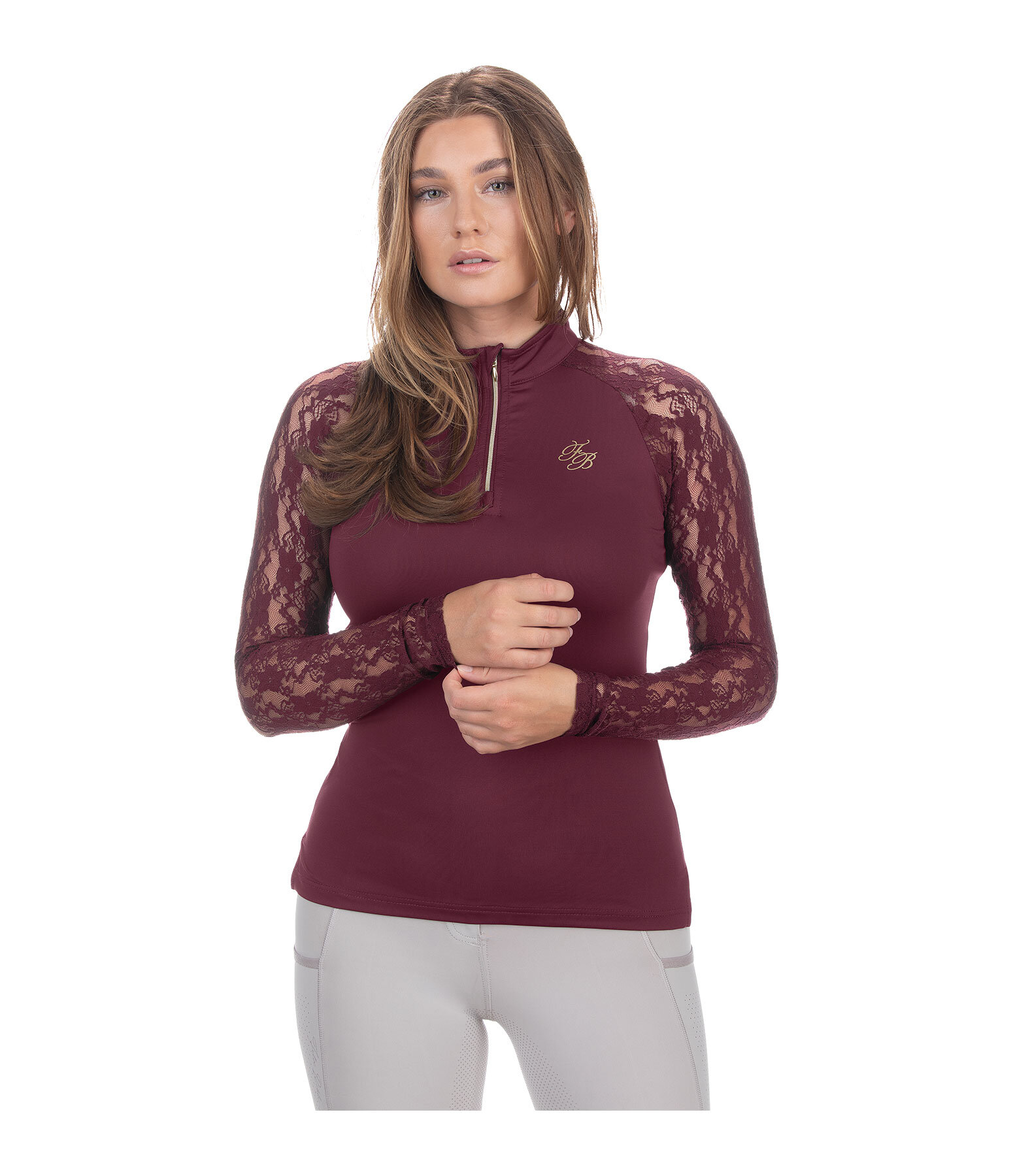 functioneel longsleeve Sanne met rits