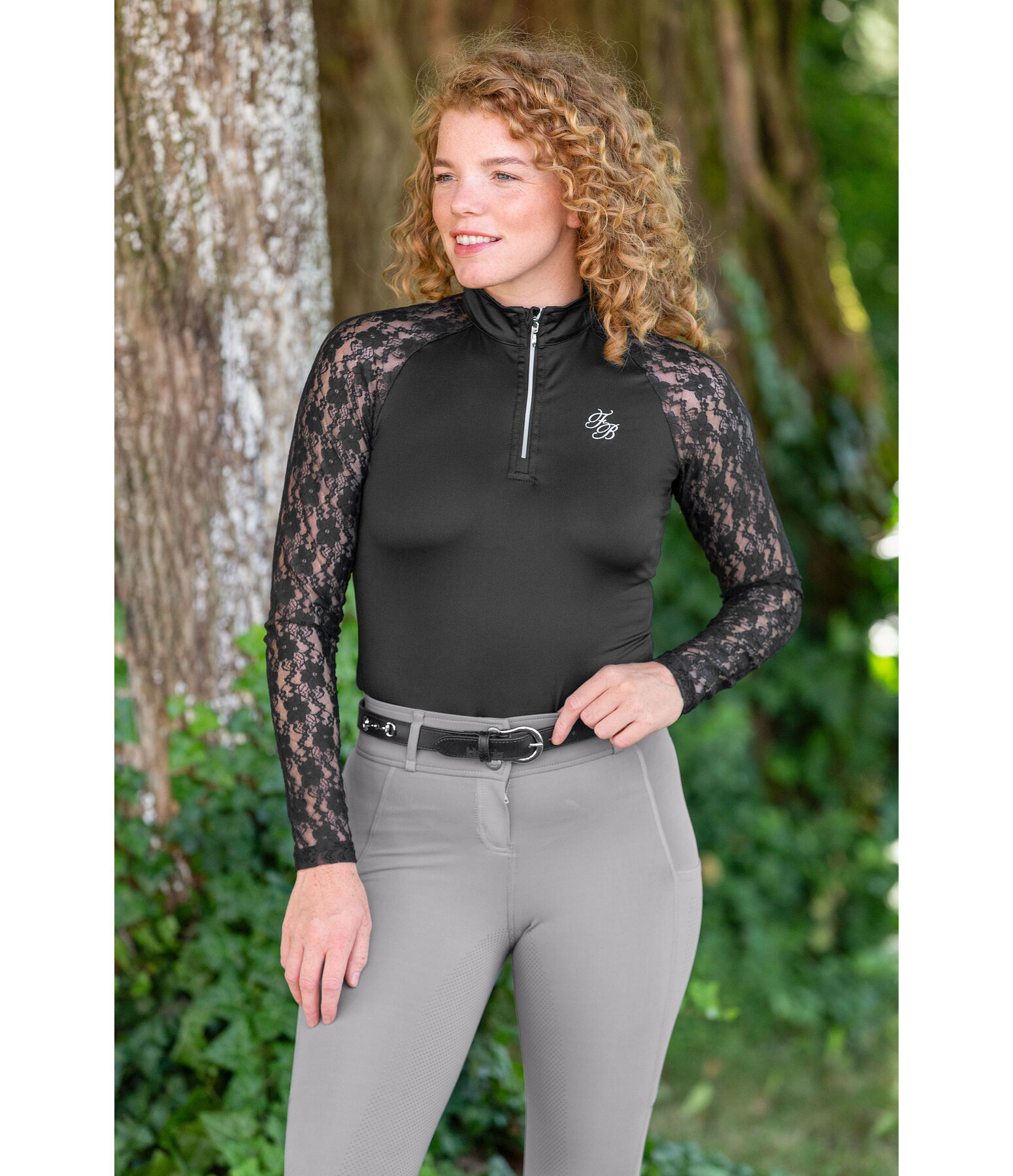 functioneel longsleeve Sanne met rits