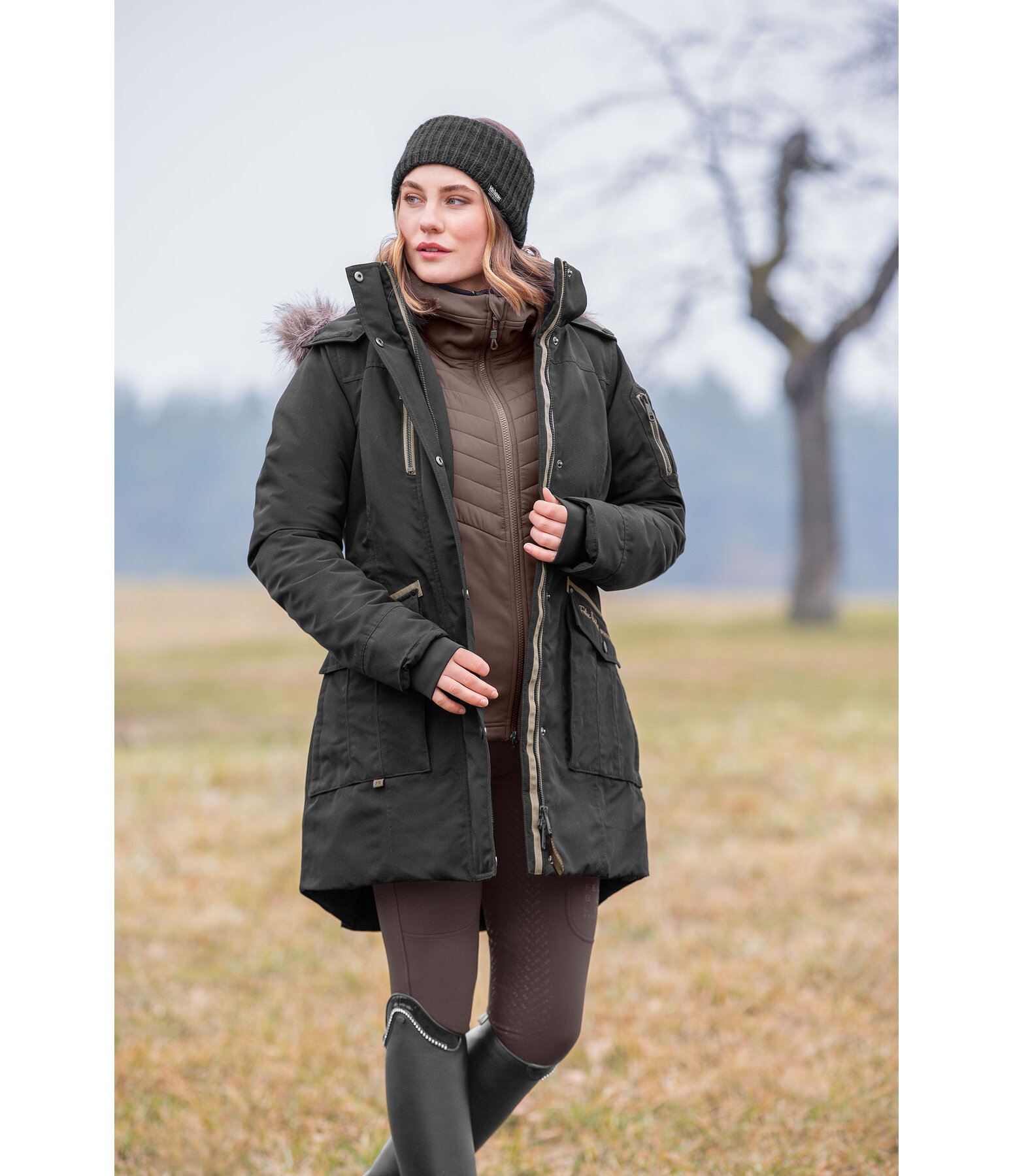 functionele rijparka Ulla met capuchon
