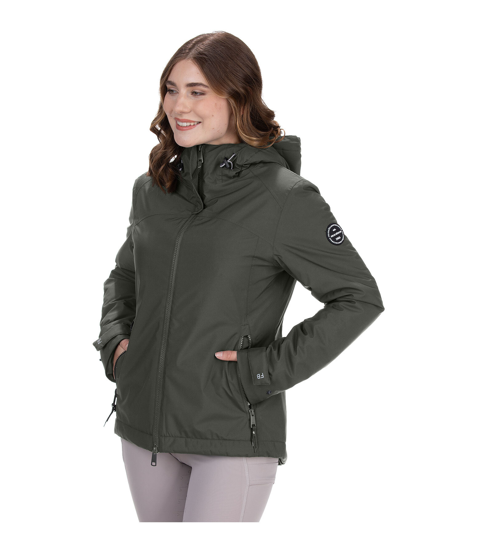 functionele rij-jas Emelie met capuchon