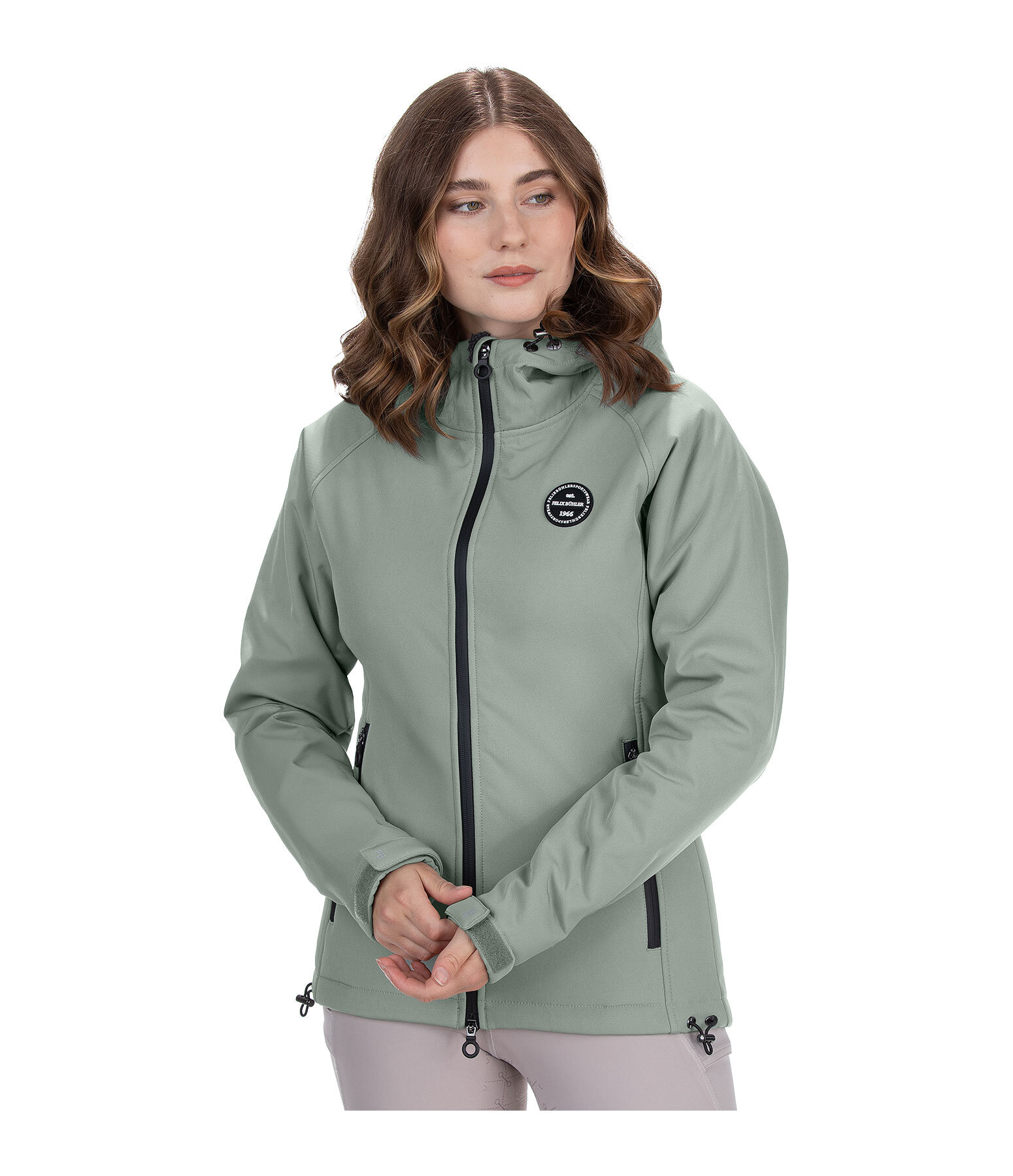 softshell rij-jas Lara II met capuchon