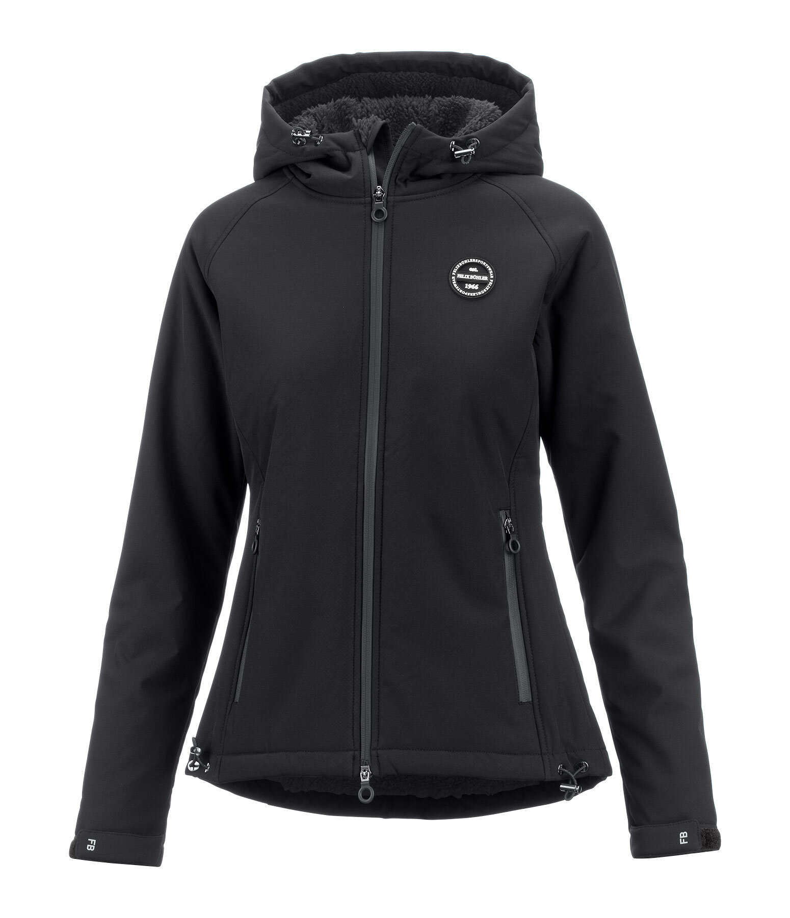 softshell rij-jas Lara II met capuchon