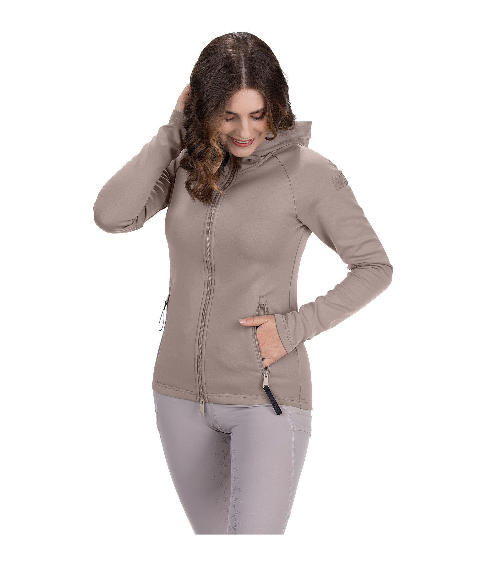 stretchjas Carin met capuchon
