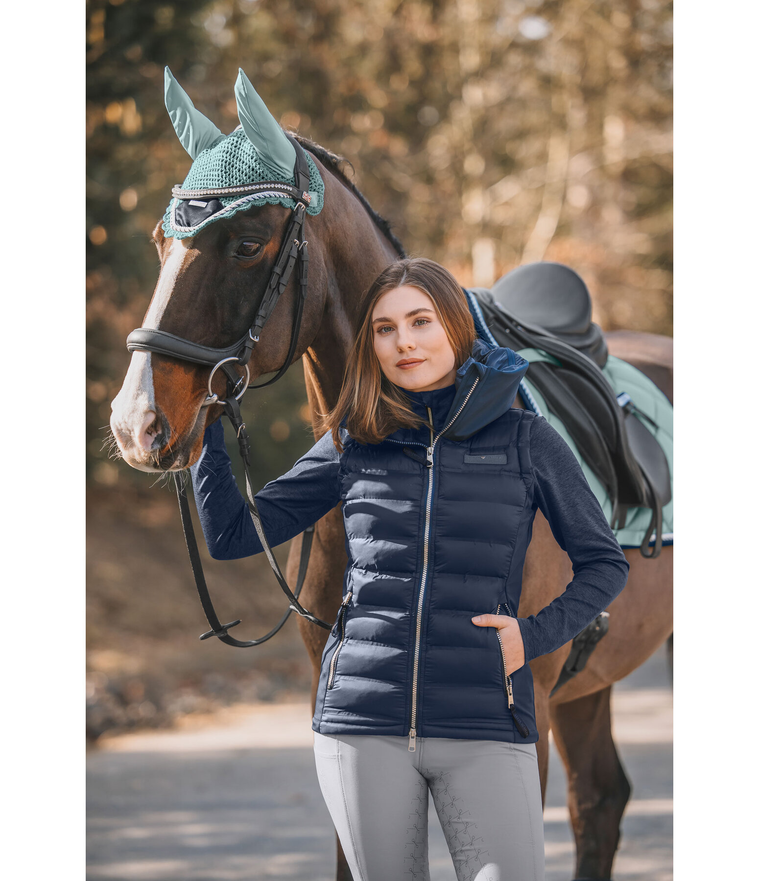 softshell combi bodywarmer Jessy met capuchon