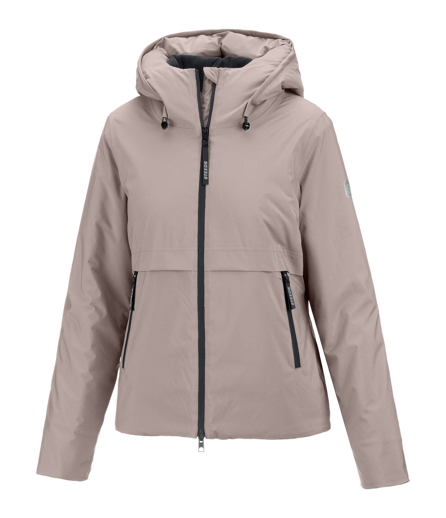 functionele jas Firielle met capuchon