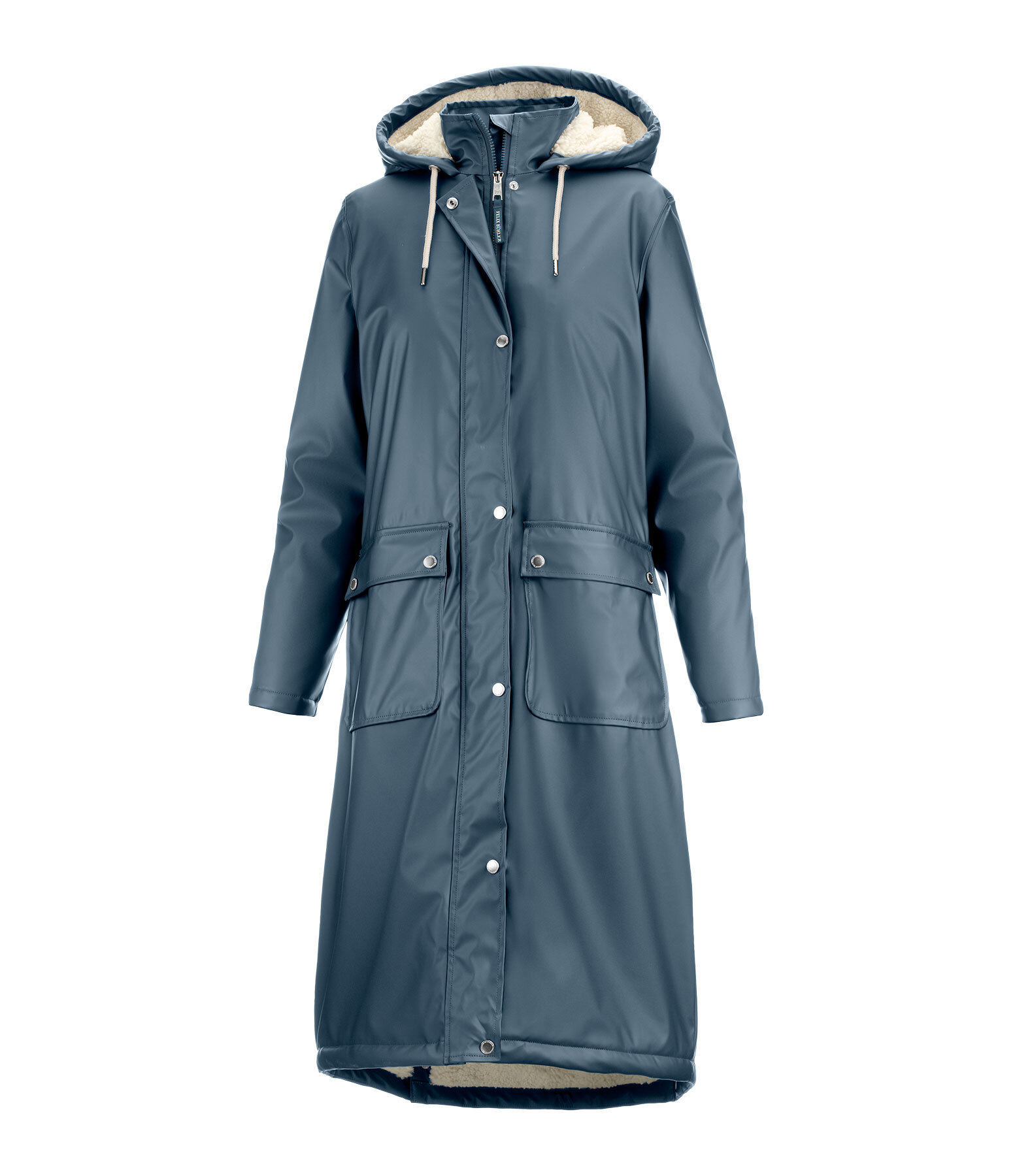 teddy regenmantel Paris long met capuchon
