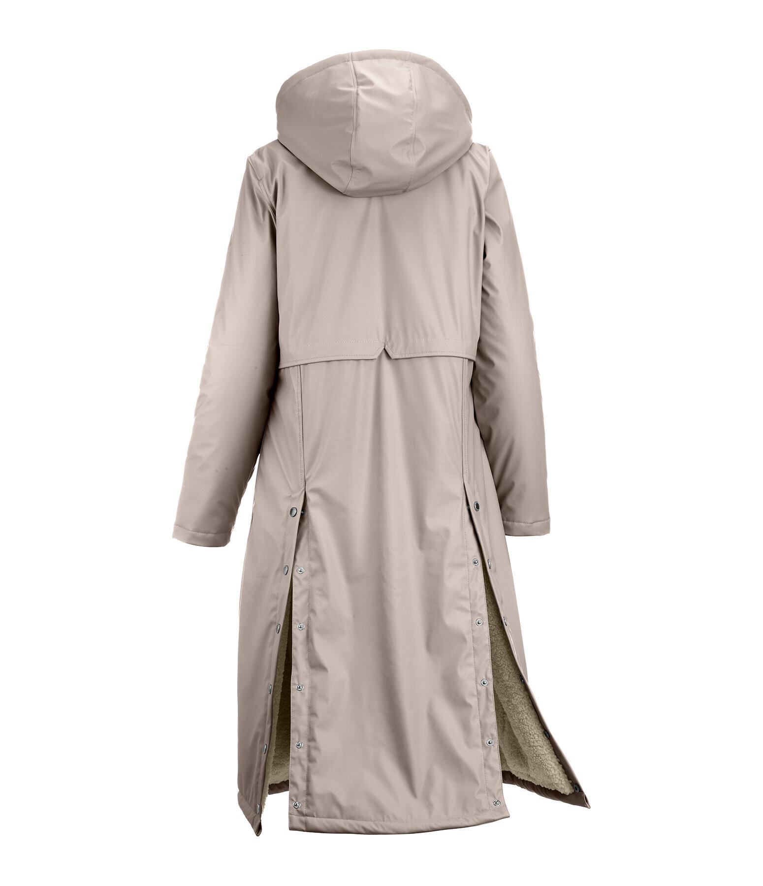 teddy regenmantel Paris long met capuchon