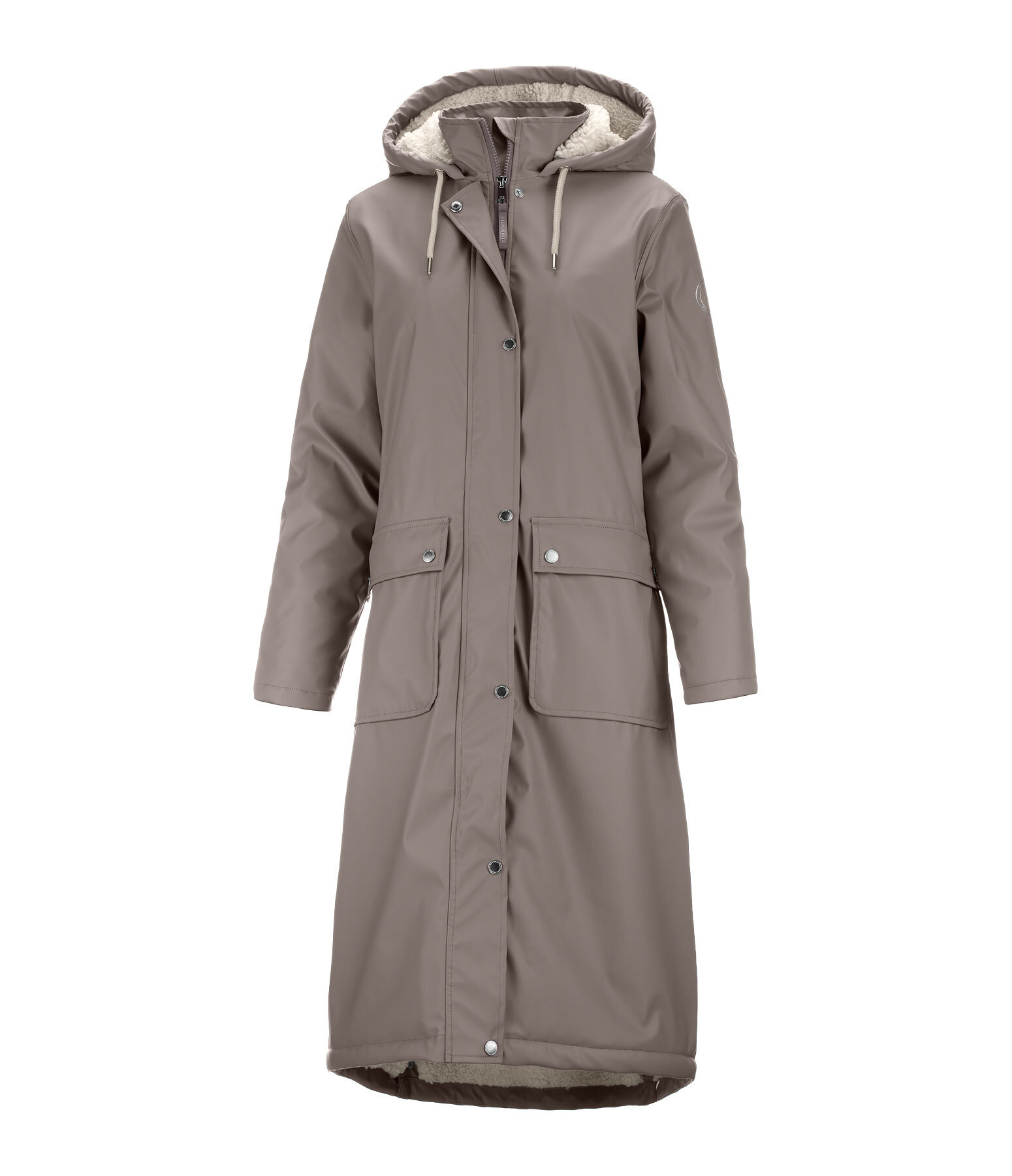 teddy regenmantel Paris long met capuchon