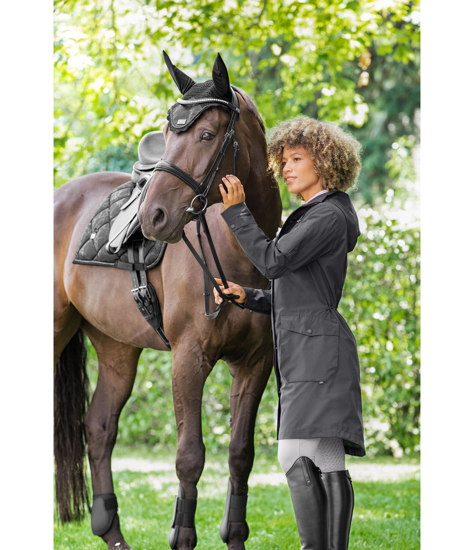 functionele rij-jas Emily II met capuchon