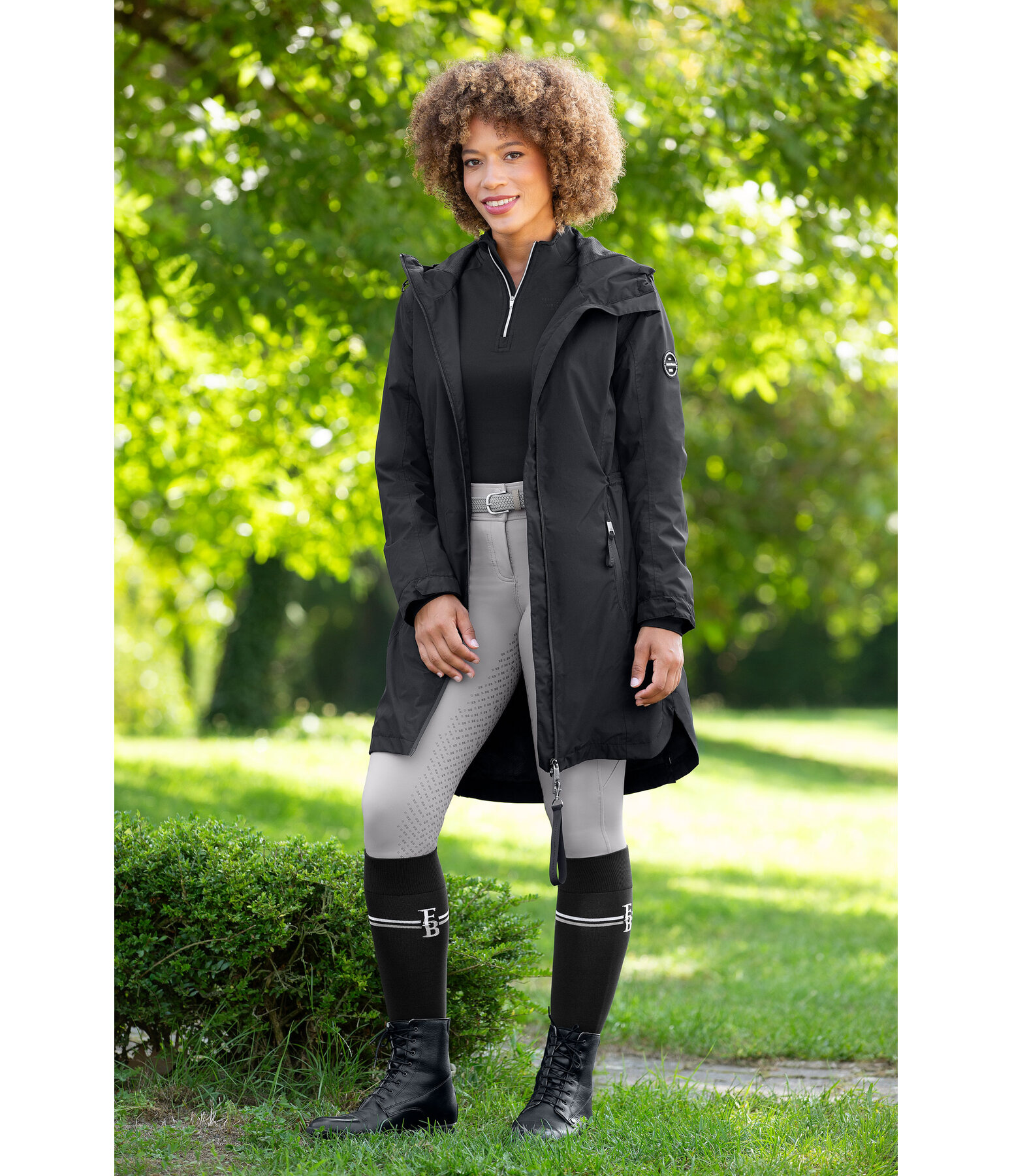 functionele rij-jas Emily II met capuchon