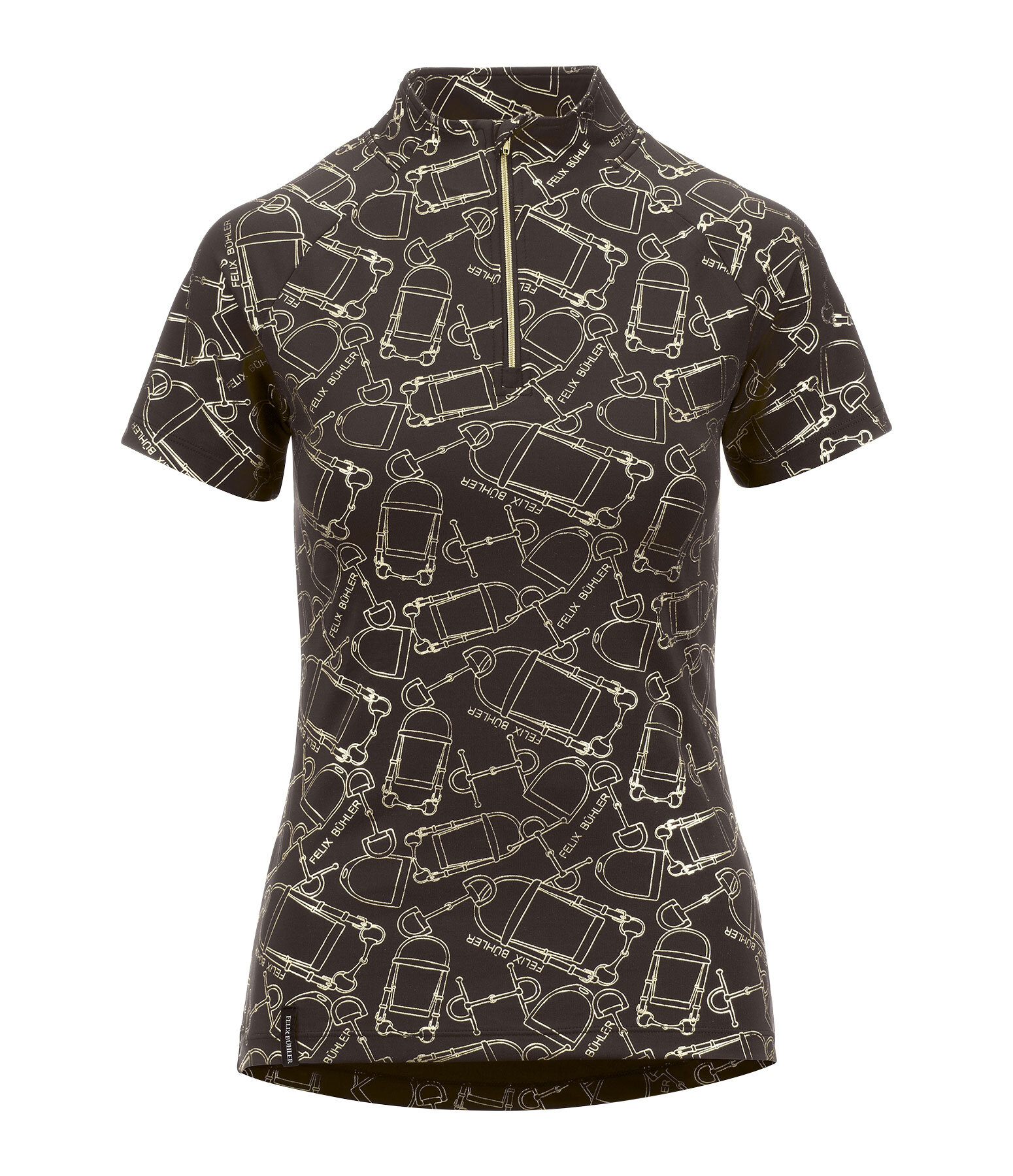 functioneel shirt met ritssluiting Amber