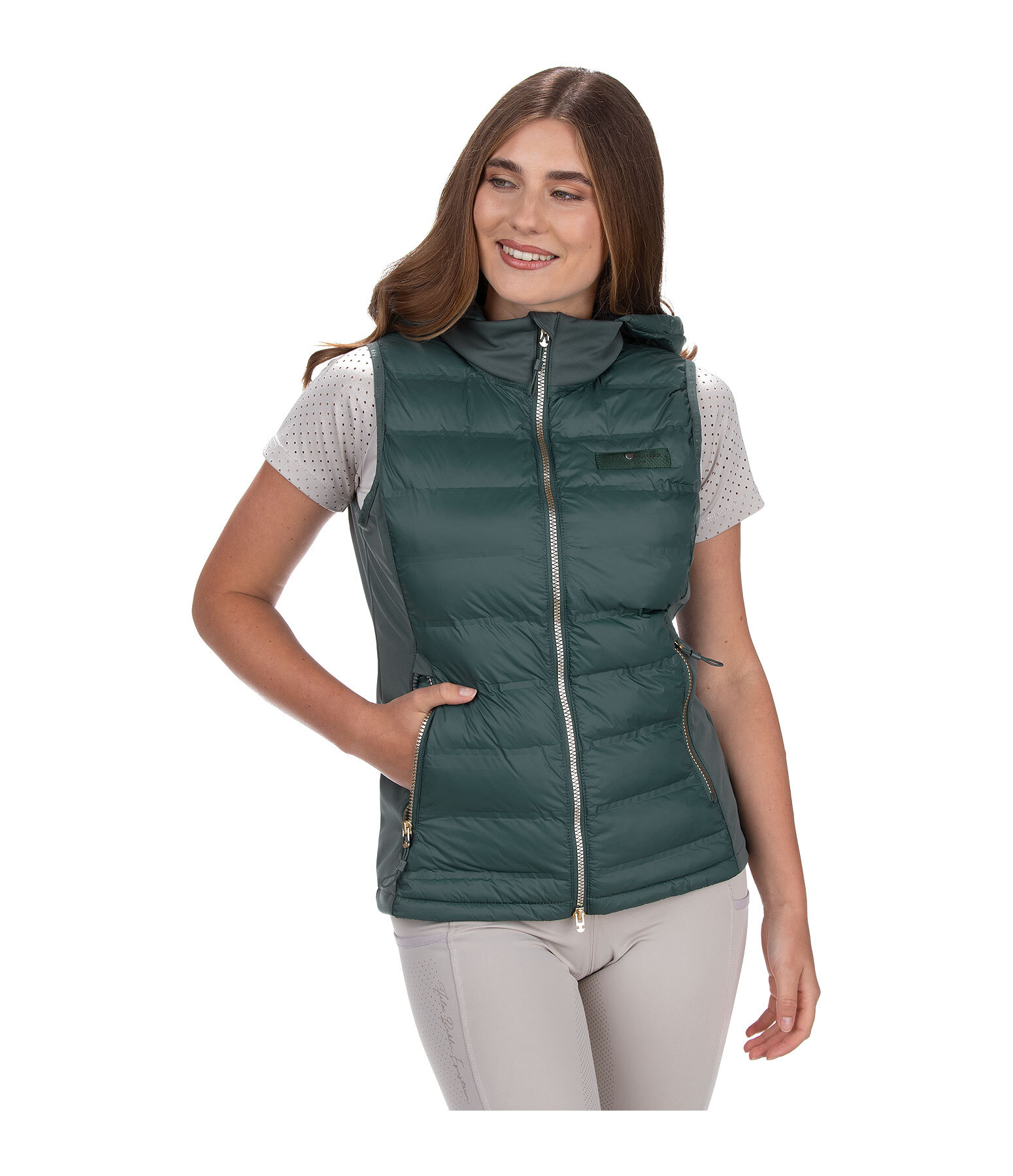 combi bodywarmer Josy met capuchon
