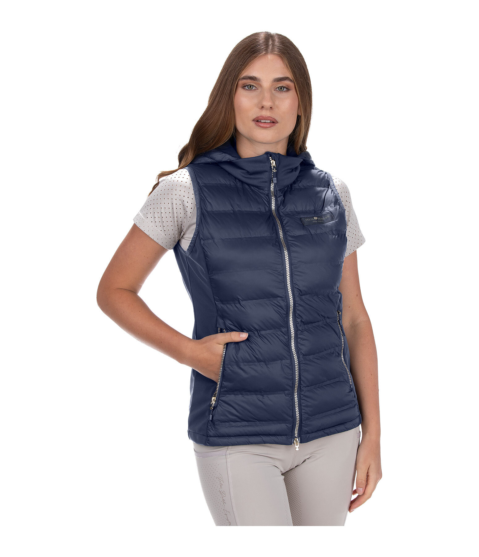 combi bodywarmer Josy met capuchon