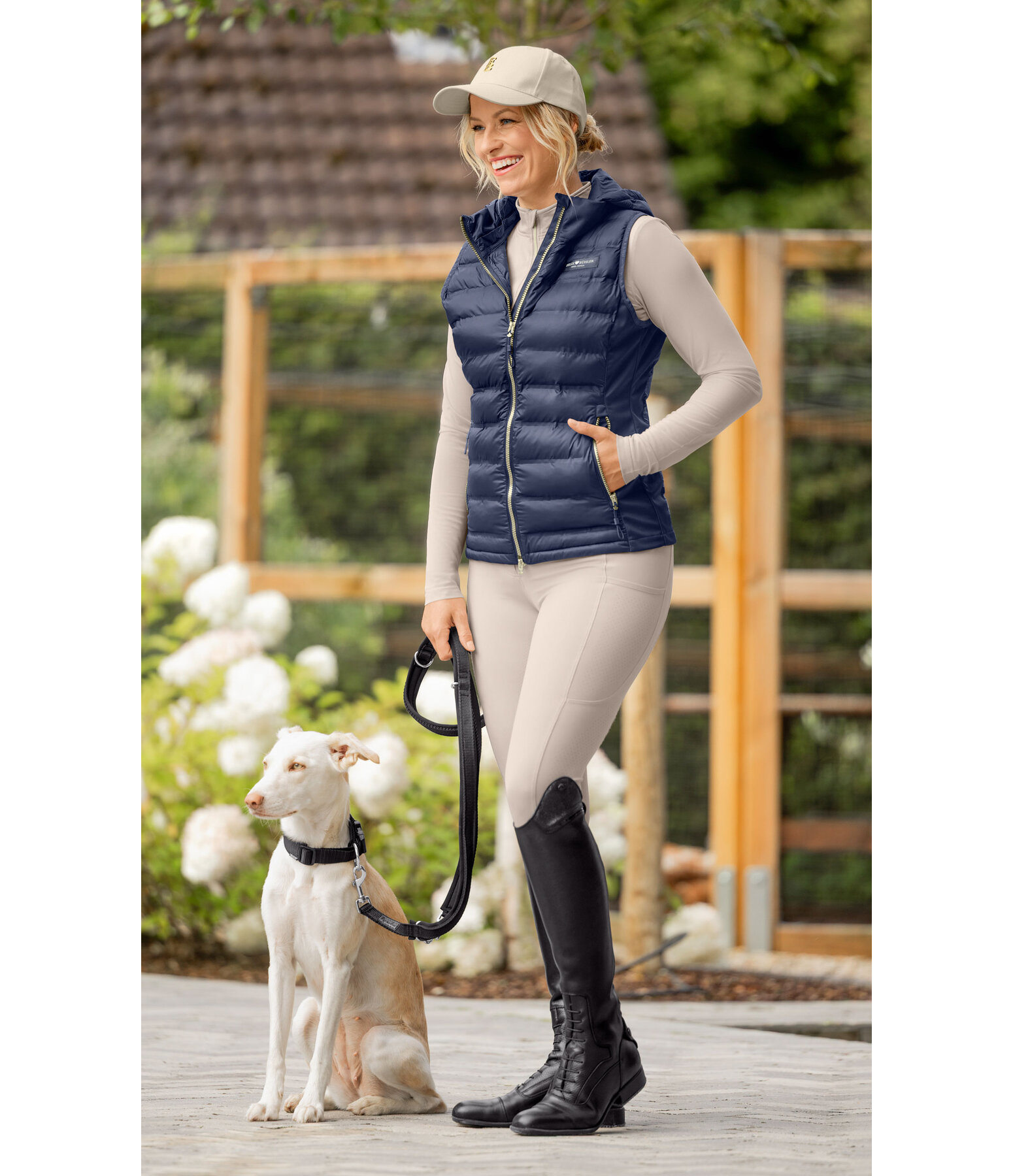 combi bodywarmer Josy met capuchon