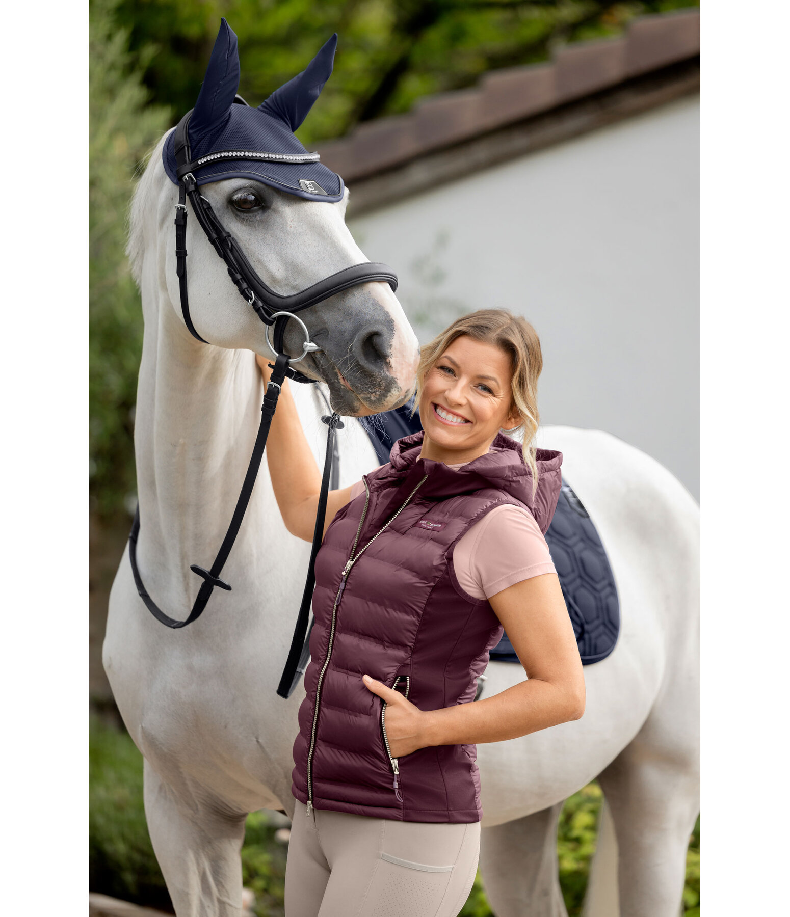 combi bodywarmer Josy met capuchon