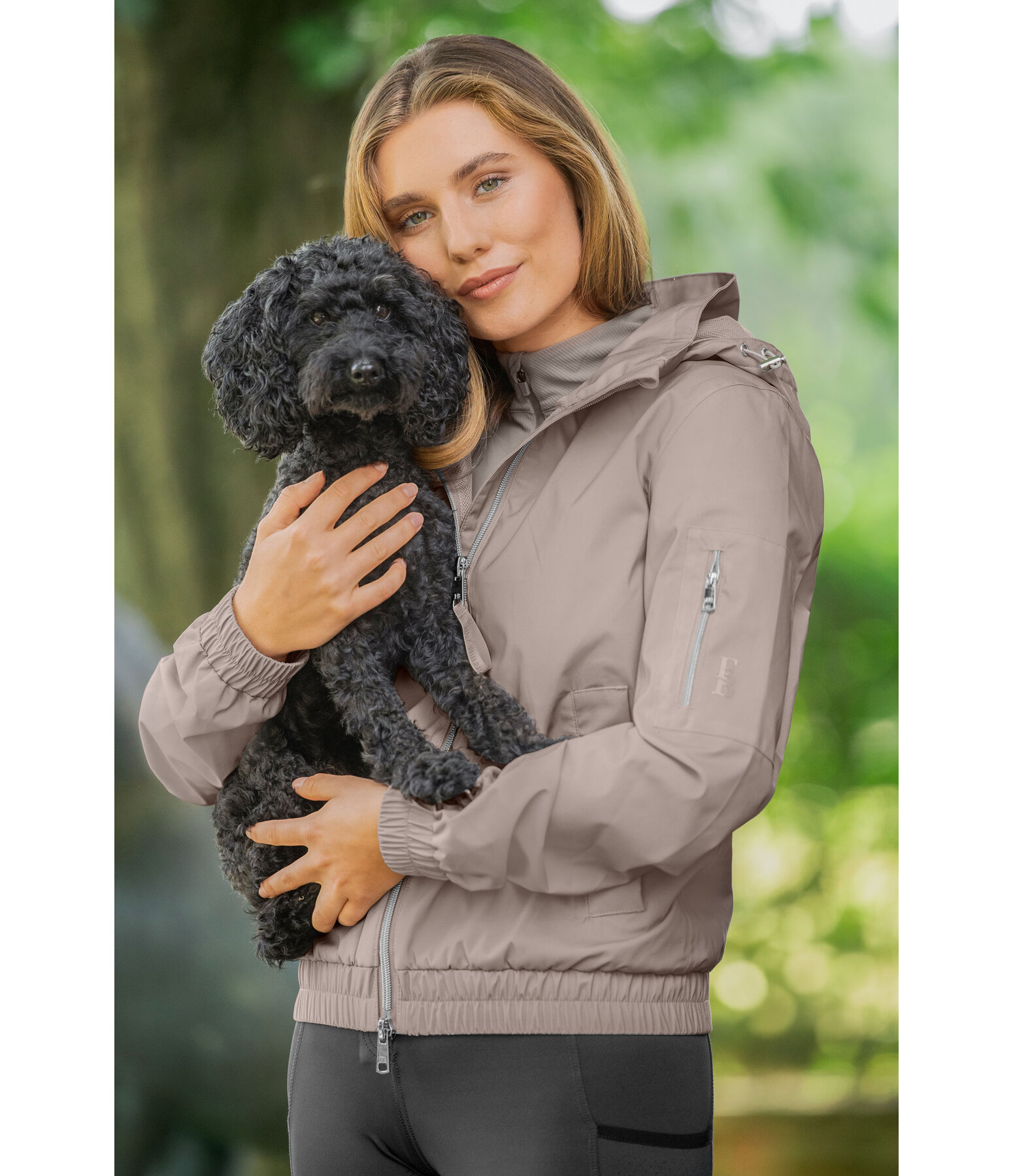 functionele blouson Nila met capuchon