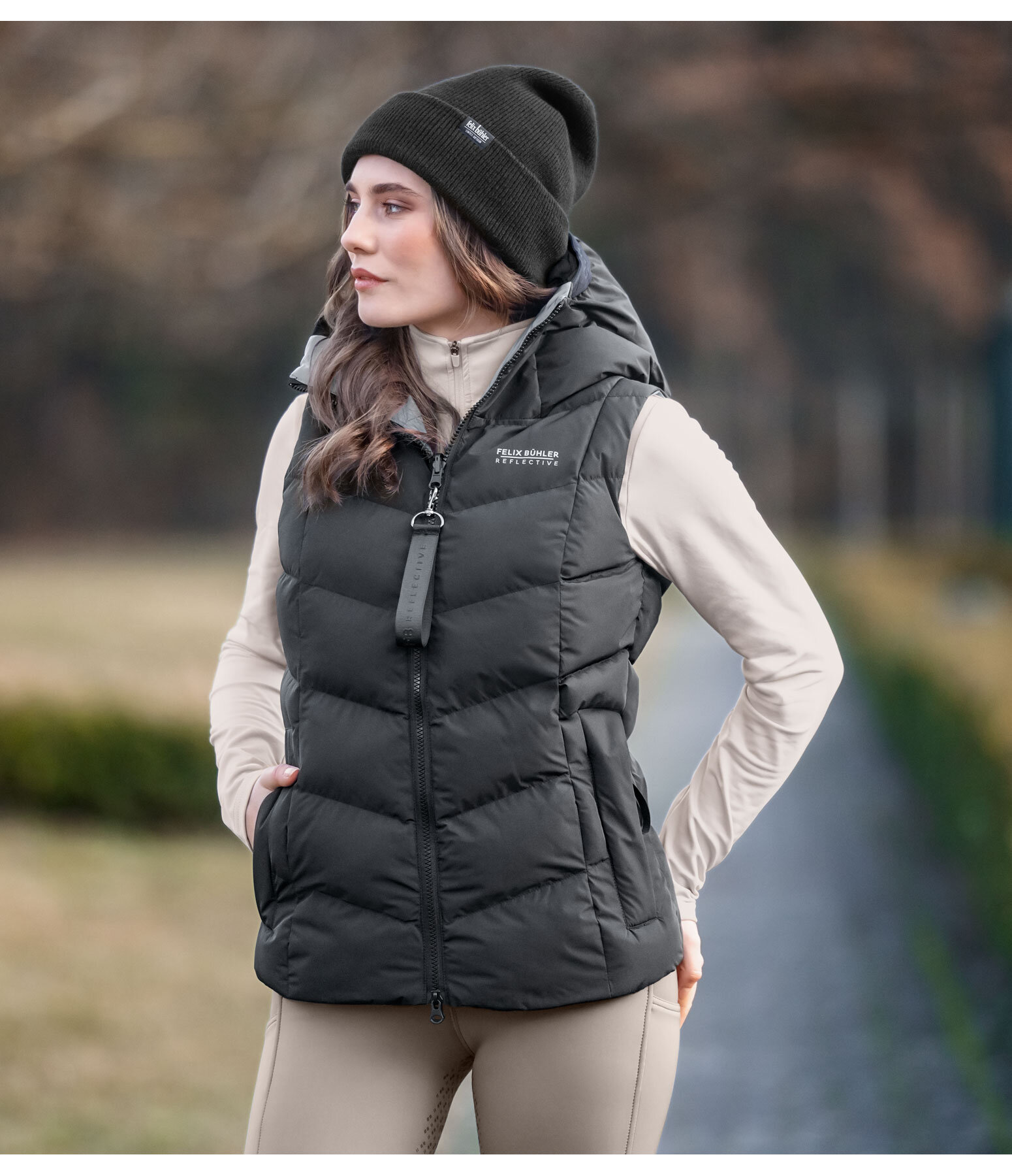 omkeerbare bodywarmer Reflective