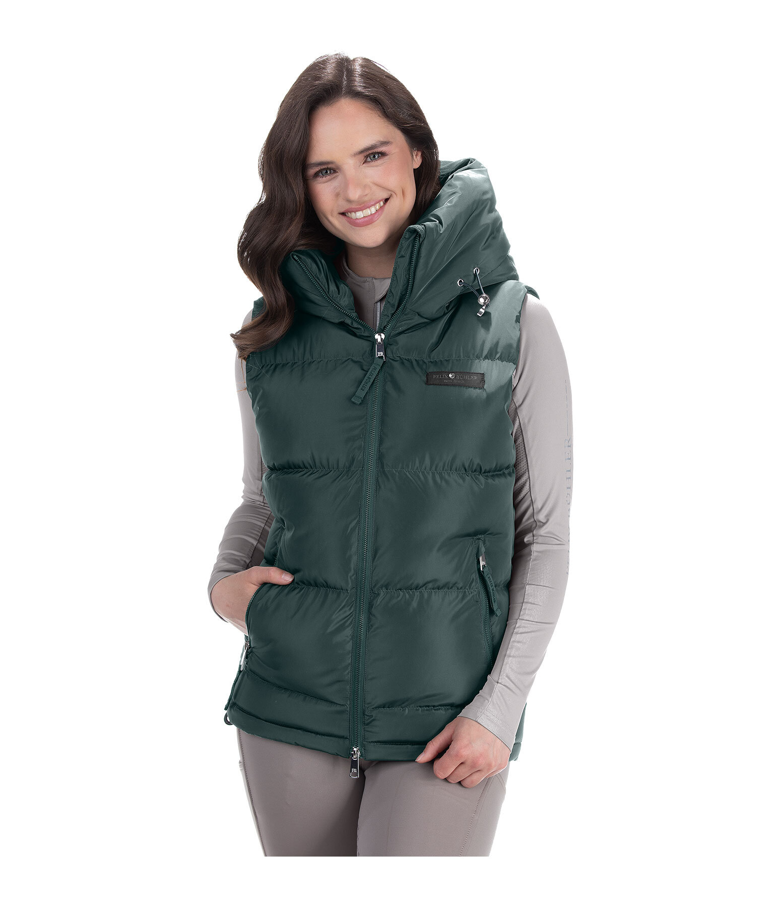 bodywarmer Kaya met capuchon