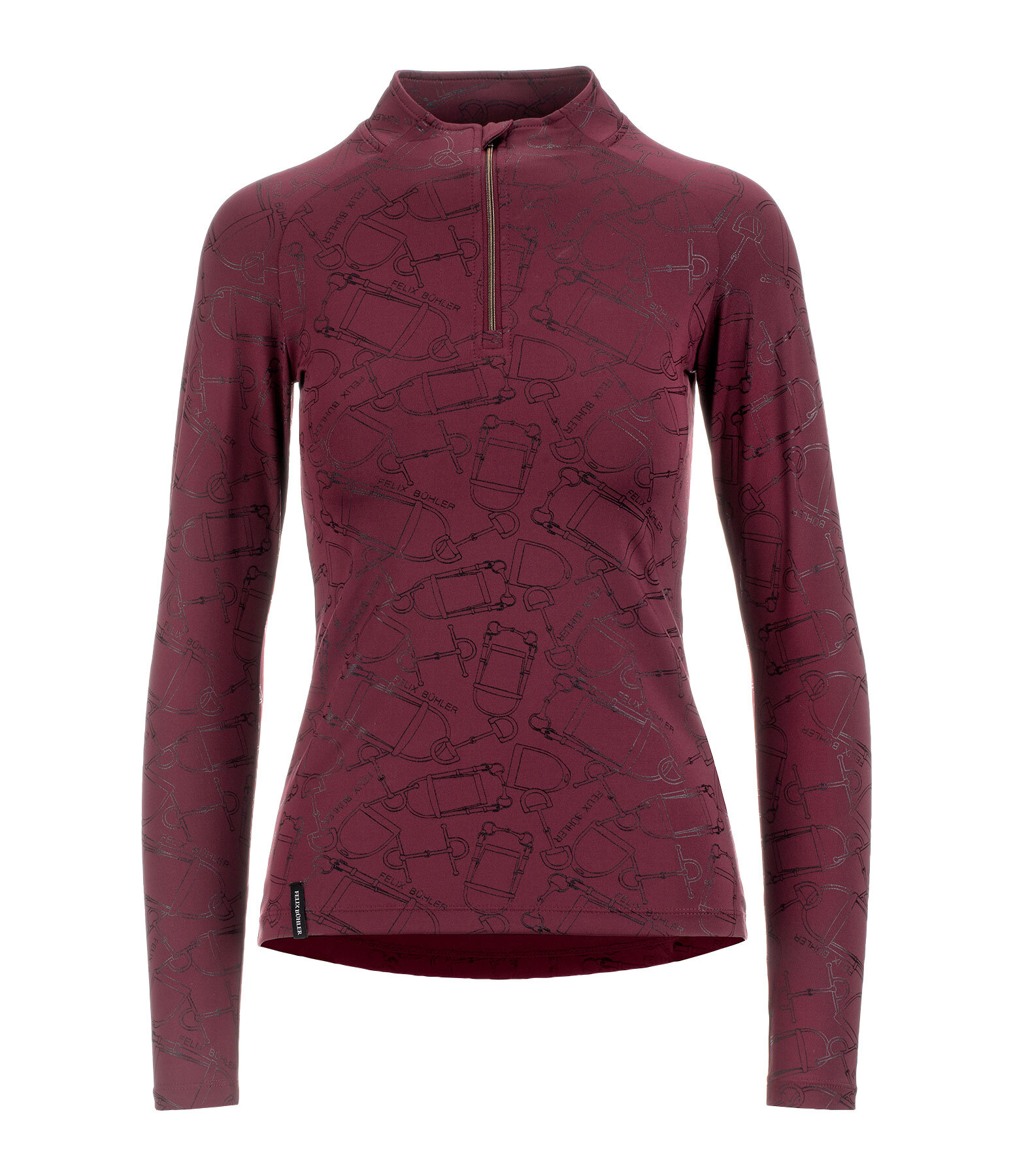 functioneel shirt met ritssluiting Julia