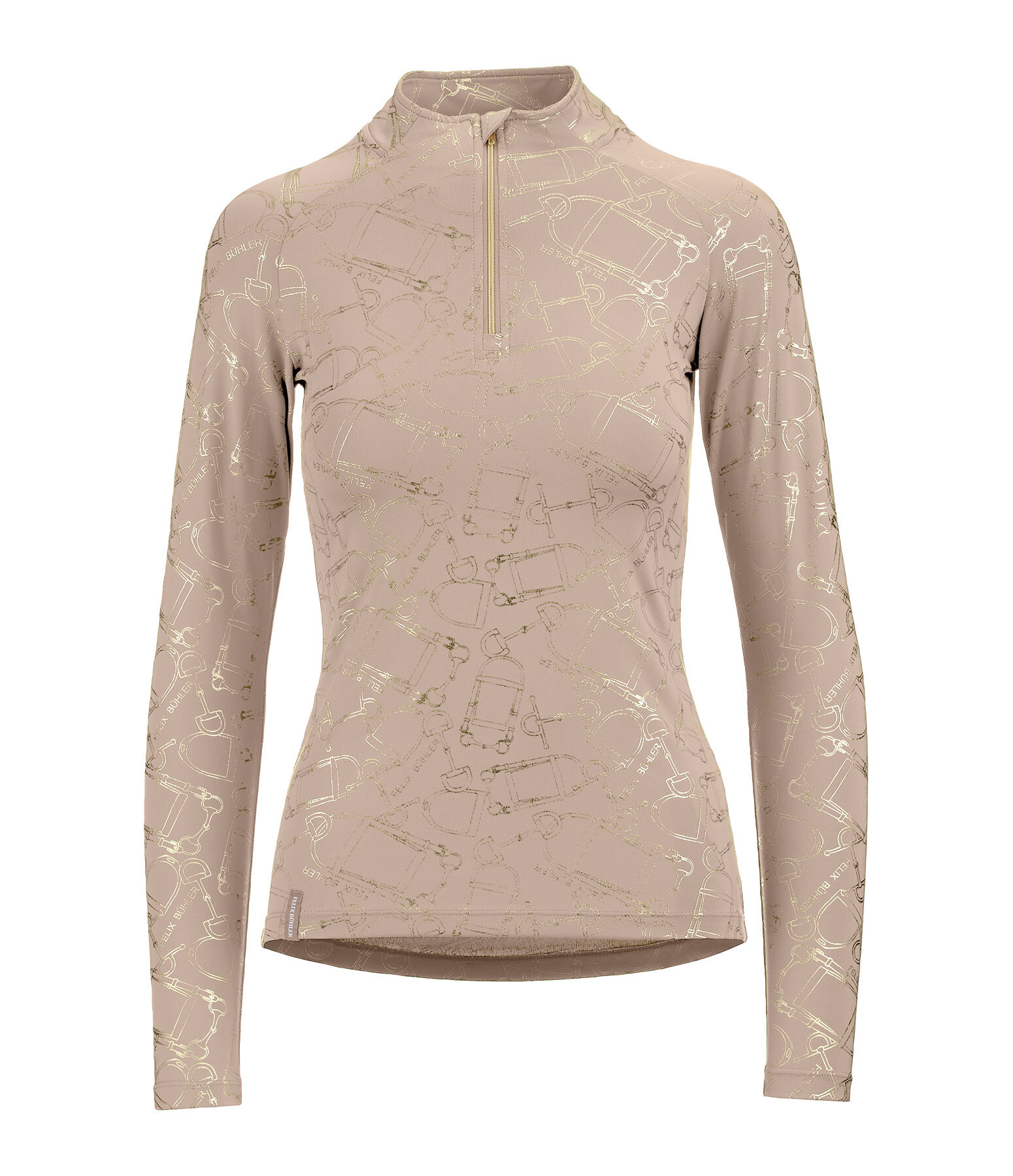 functioneel shirt met ritssluiting Julia