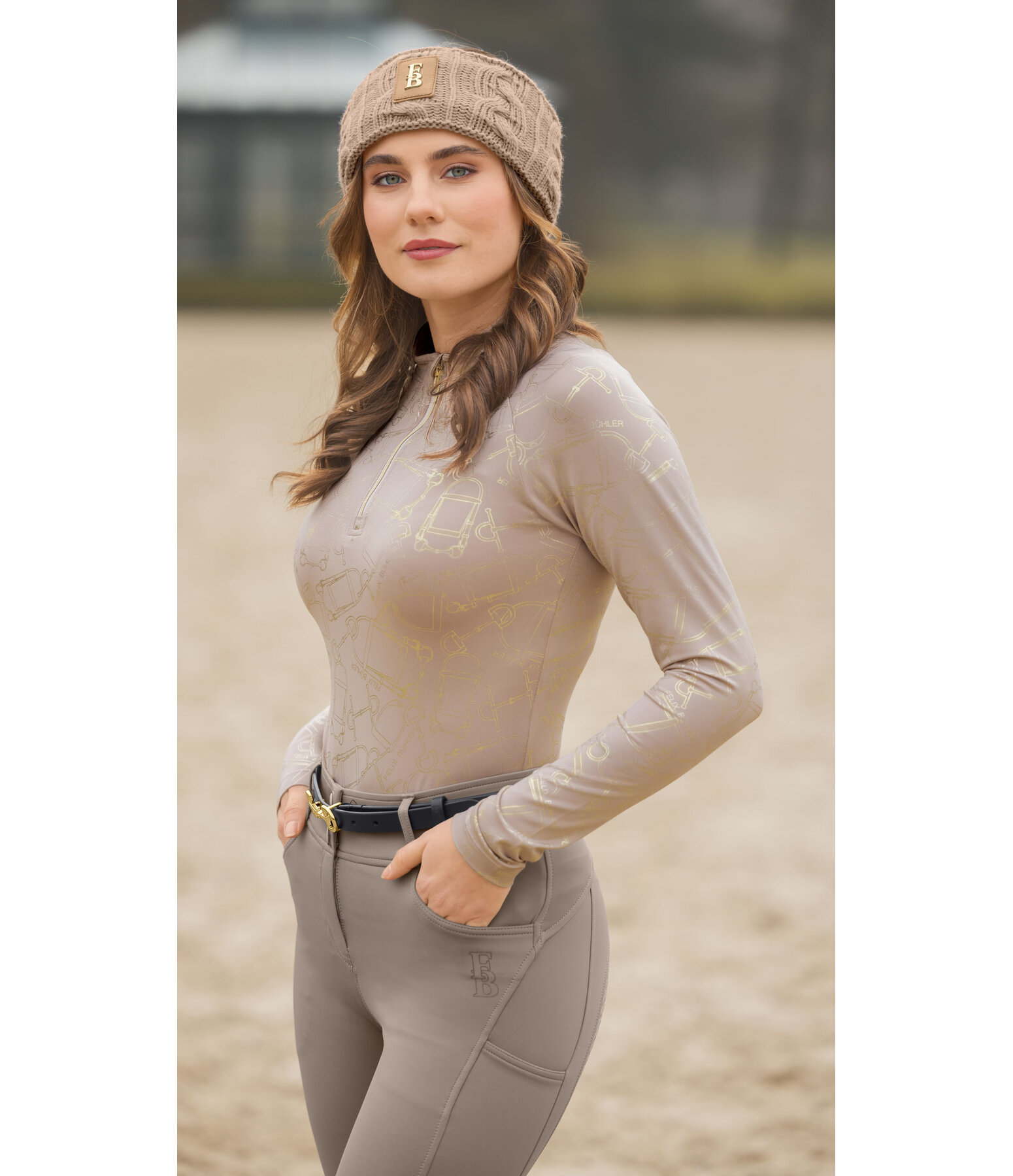 functioneel shirt met ritssluiting Julia