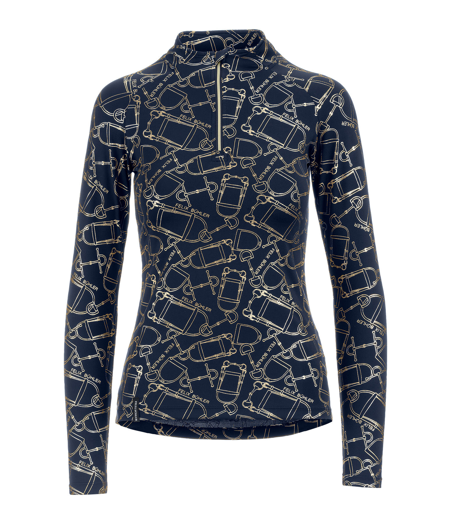 functioneel shirt met ritssluiting Julia