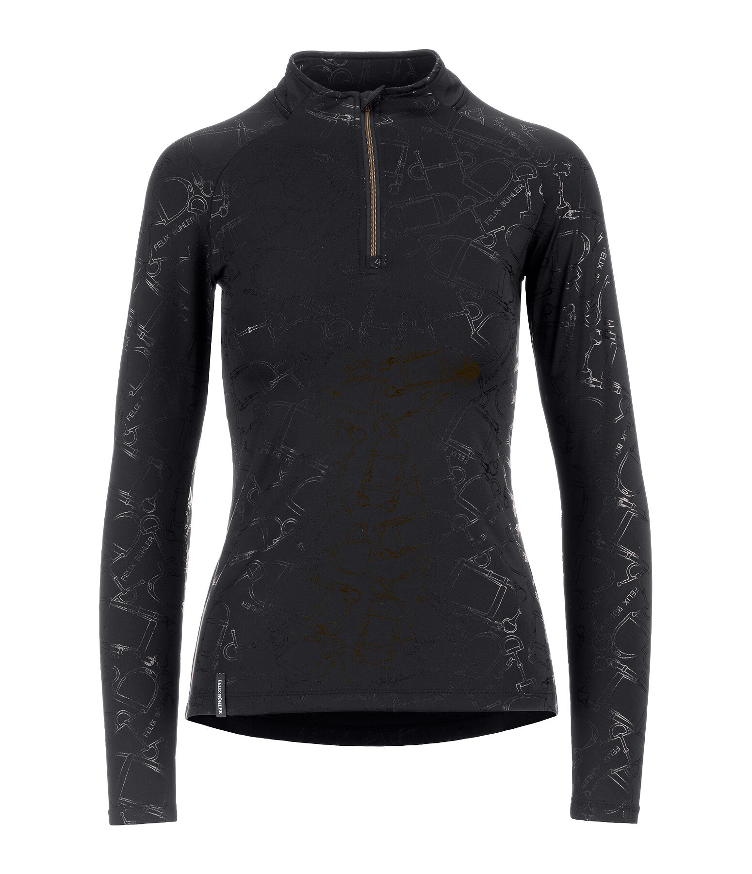 functioneel shirt met ritssluiting Julia