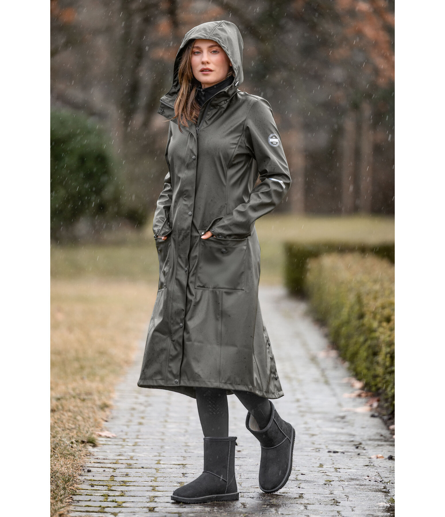 regenmantel Elise met capuchon
