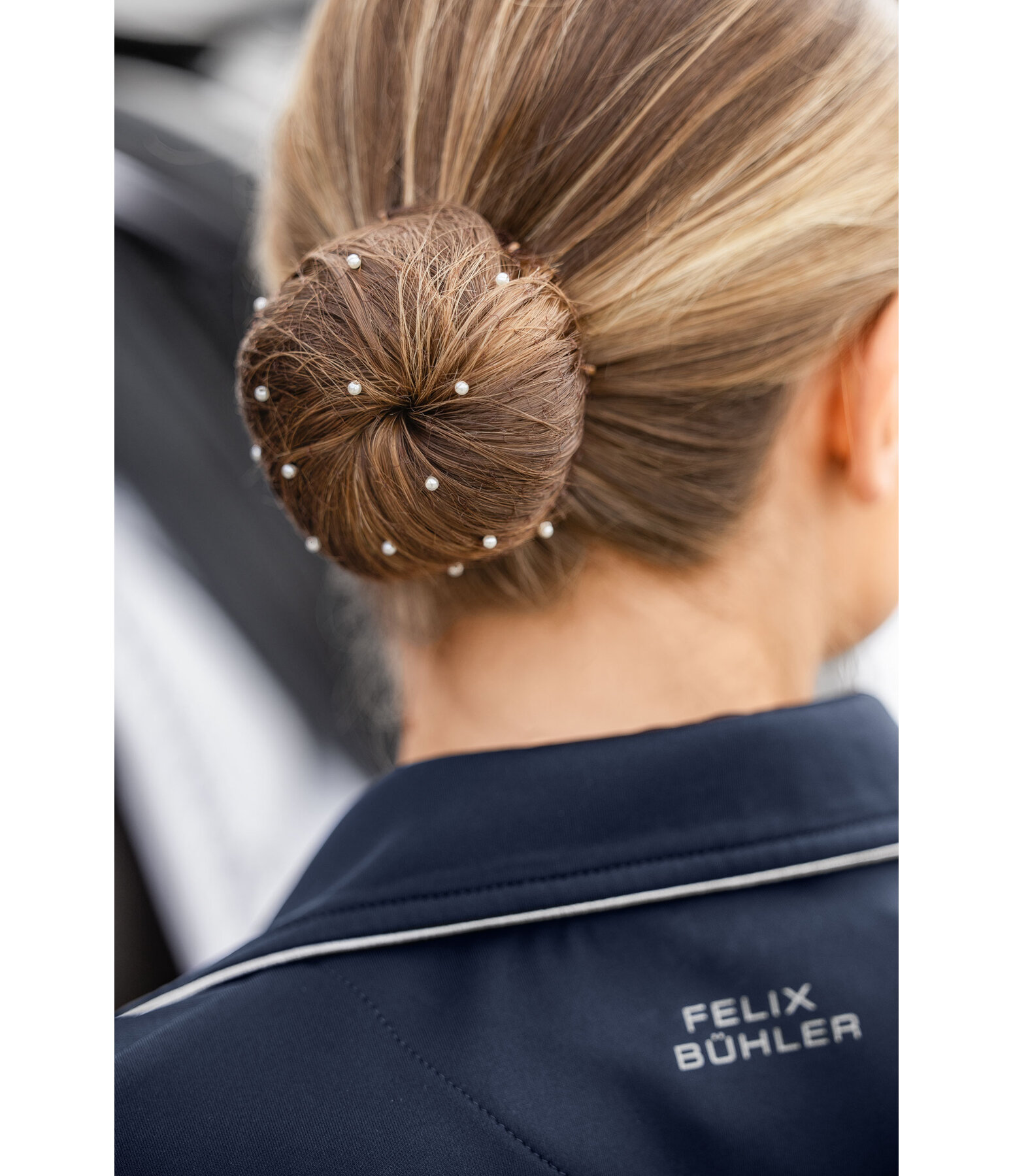 Invisible haarnet met parels