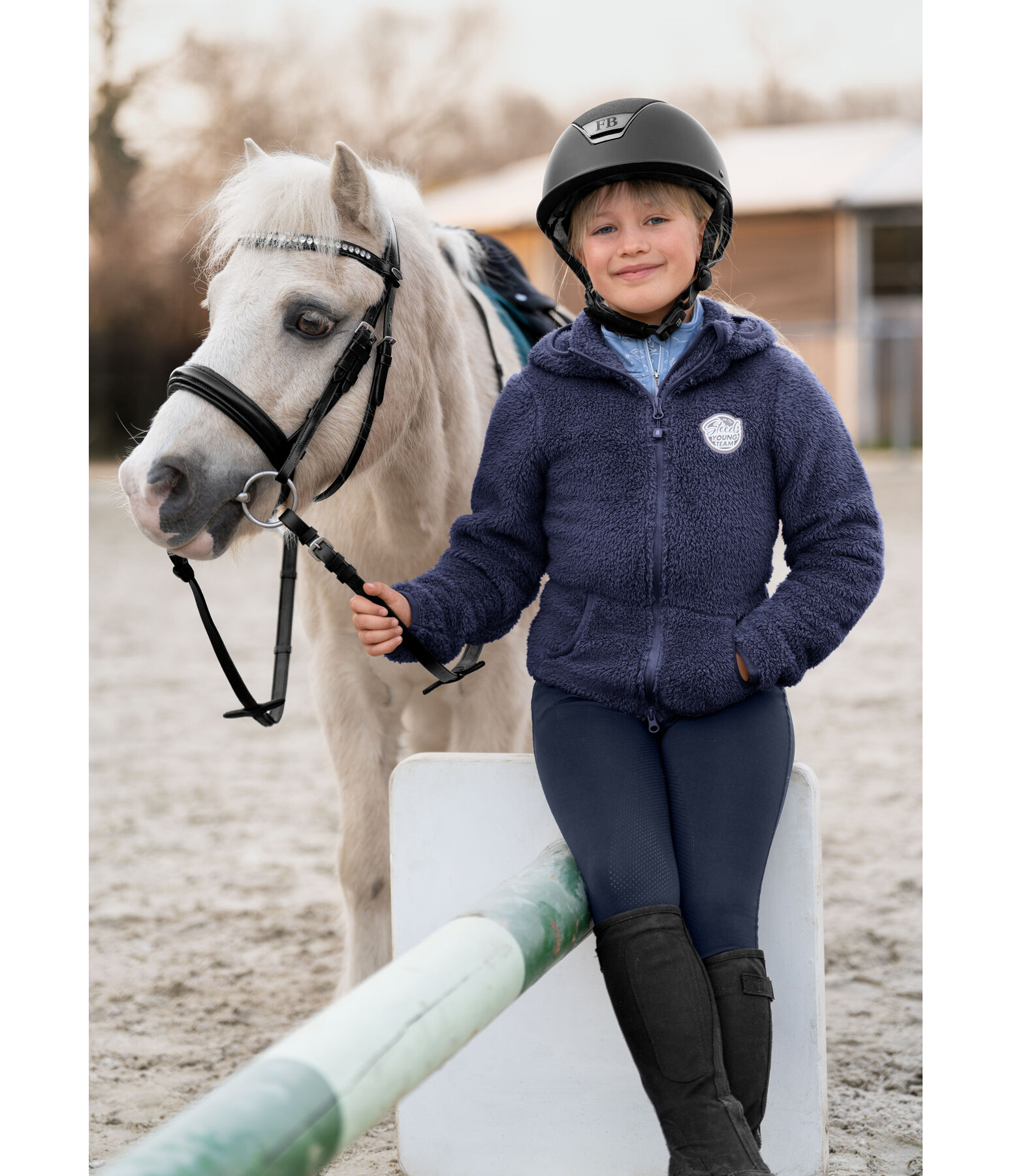 fleecejas Irma voor kinderen met capuchon