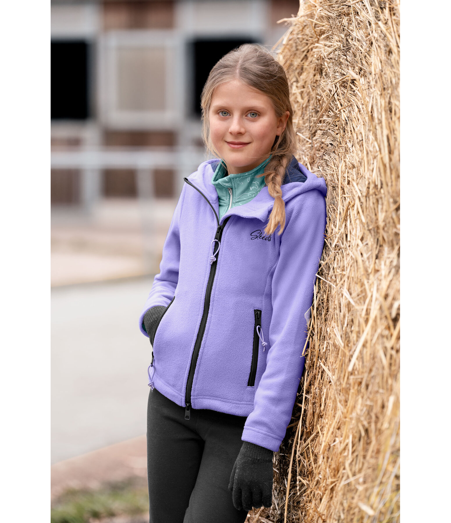 kids fleecejas Sibille Winter met capuchon