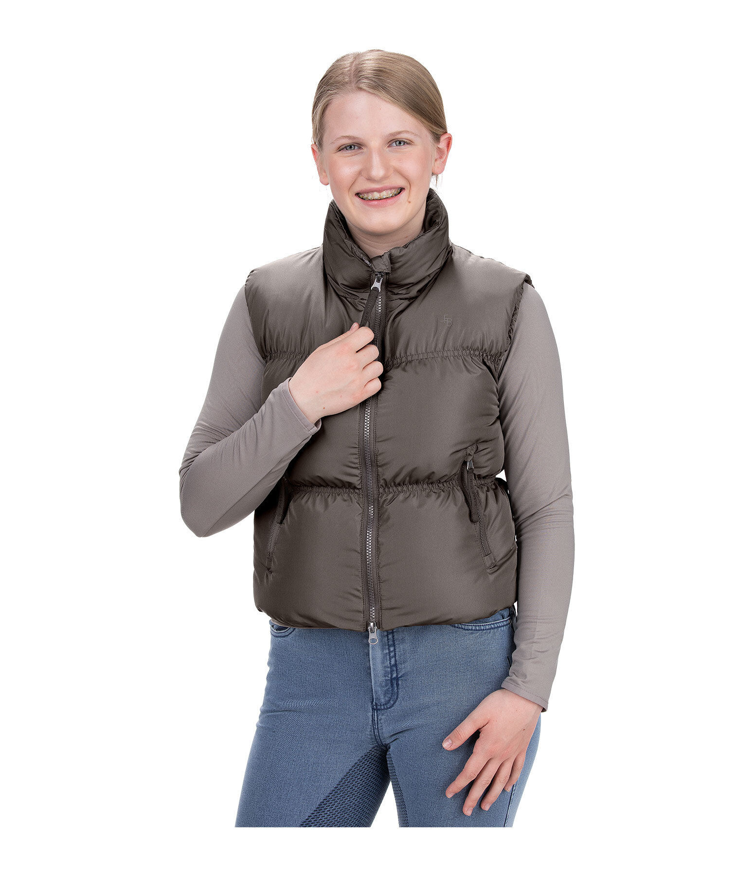 kids cropped gewatteerde bodywarmer