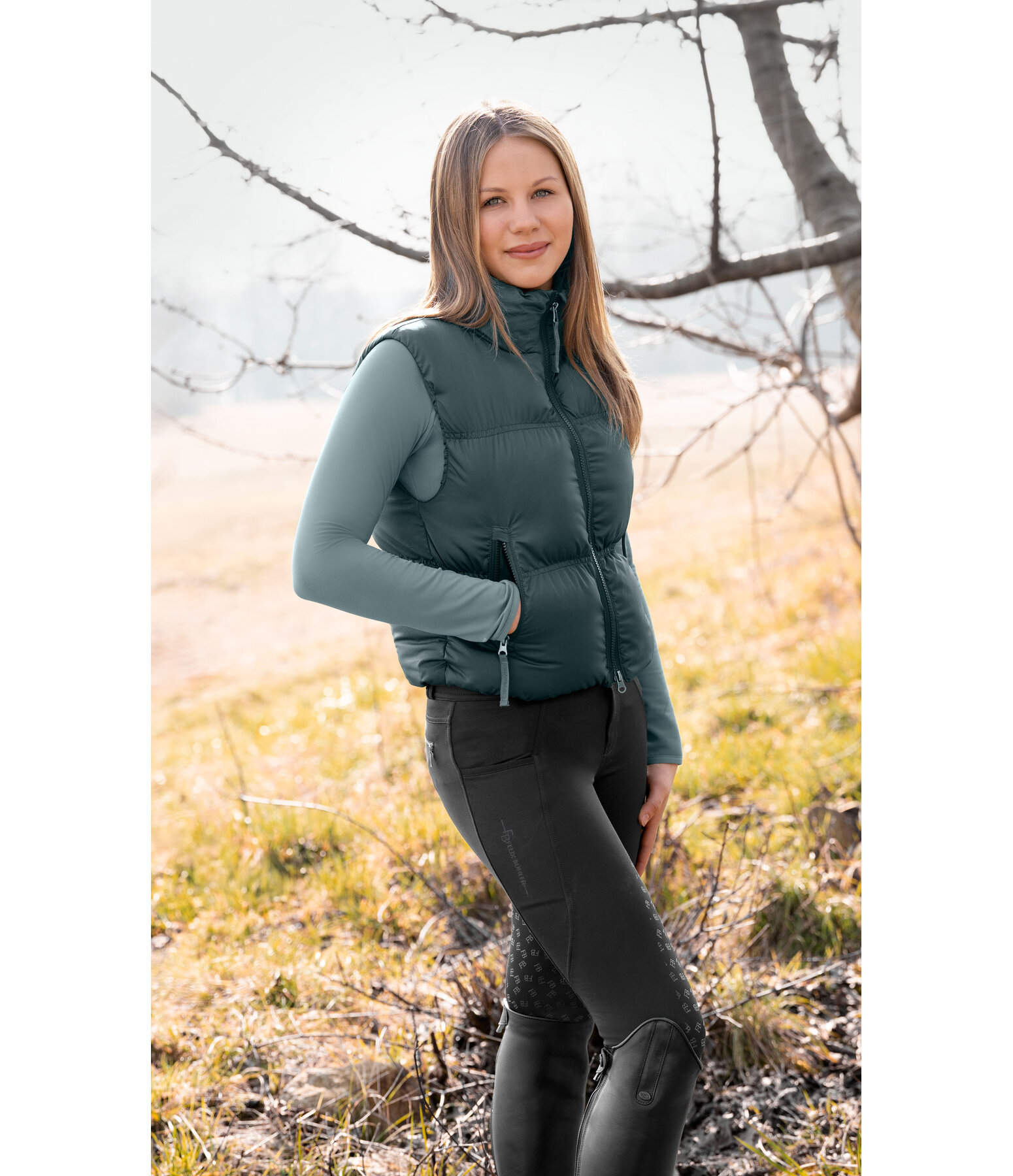 kids cropped gewatteerde bodywarmer