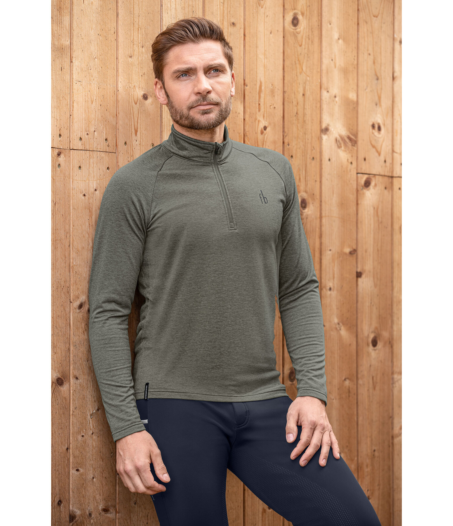 heren Performance stretch longsleeve Denton