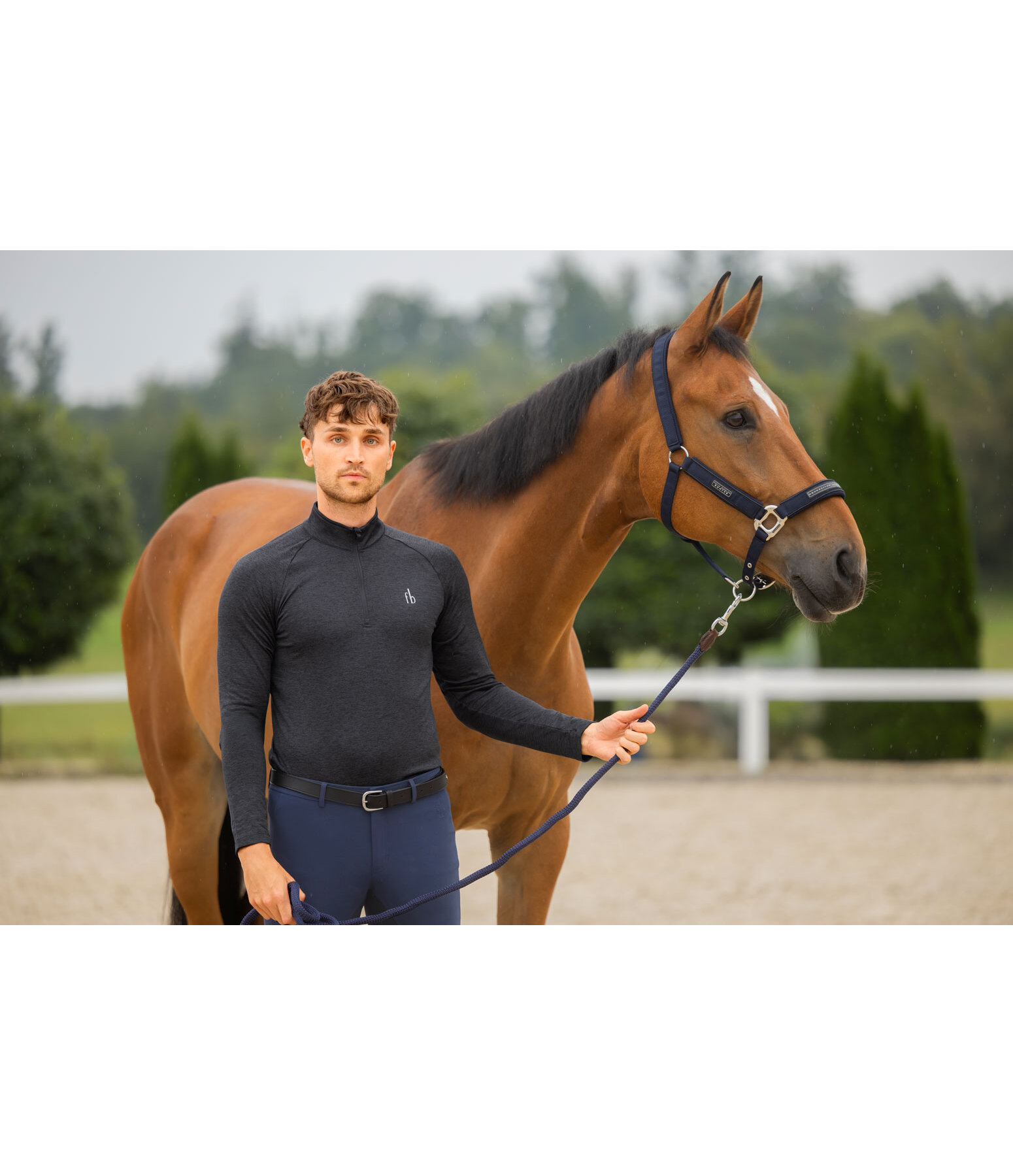 heren Performance stretch longsleeve Denton