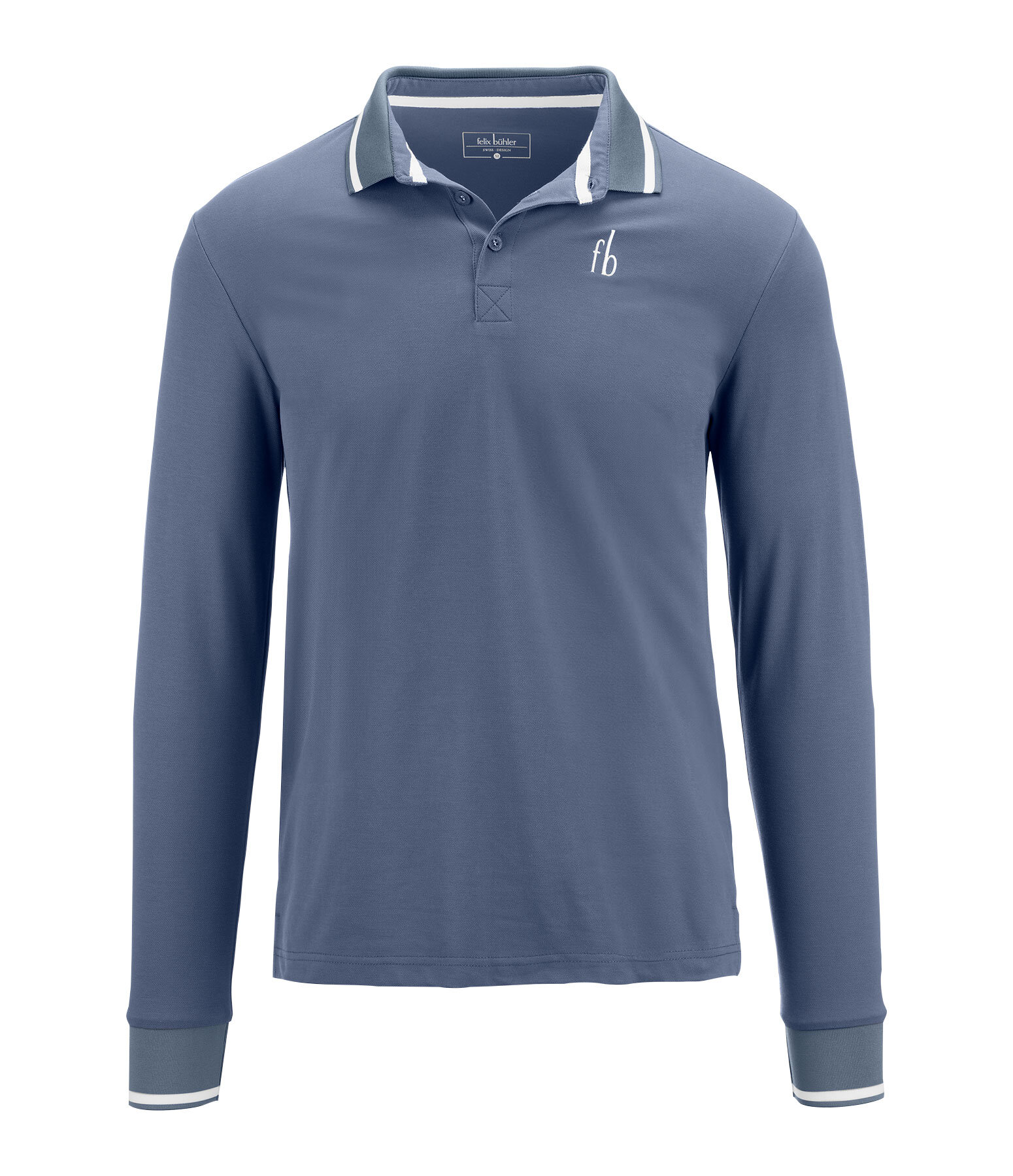 heren longsleeve poloshirt