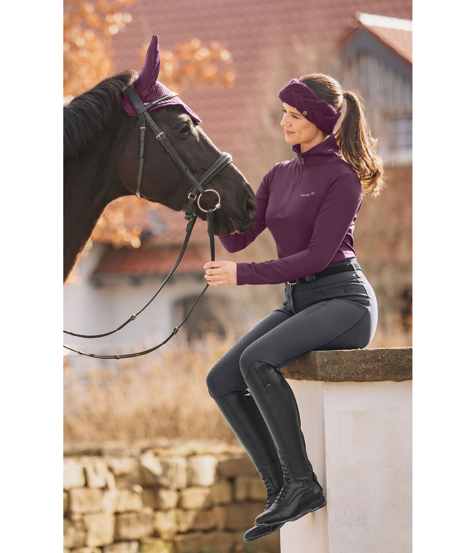hybride grip winter rijbroek Leonie