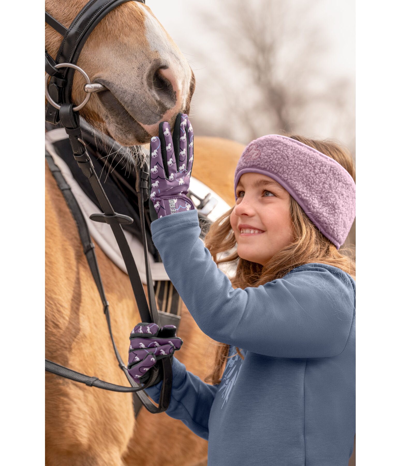 kids winter rijhandschoen Reflective