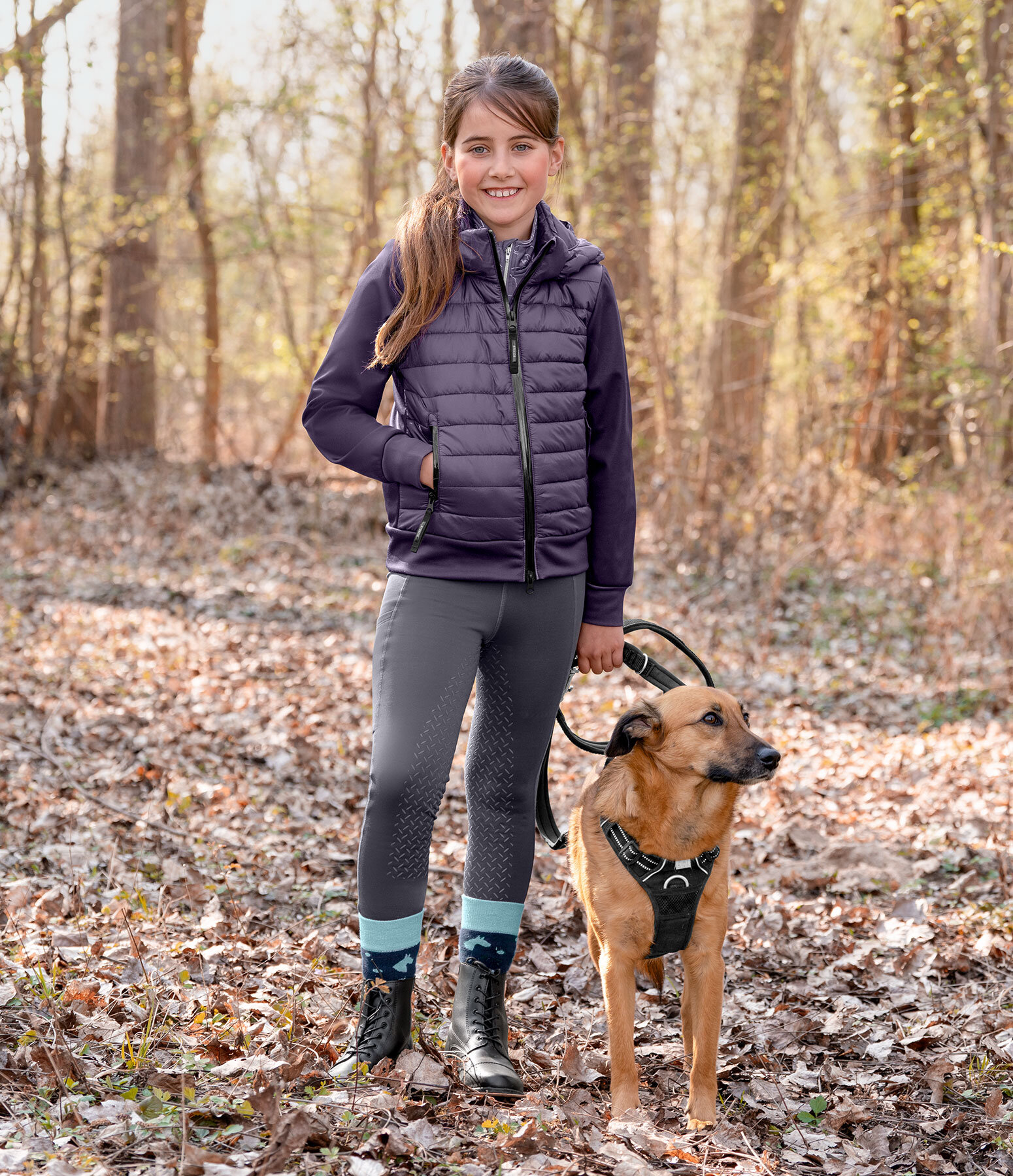Kinder-Outfit Nika II in dark-violett