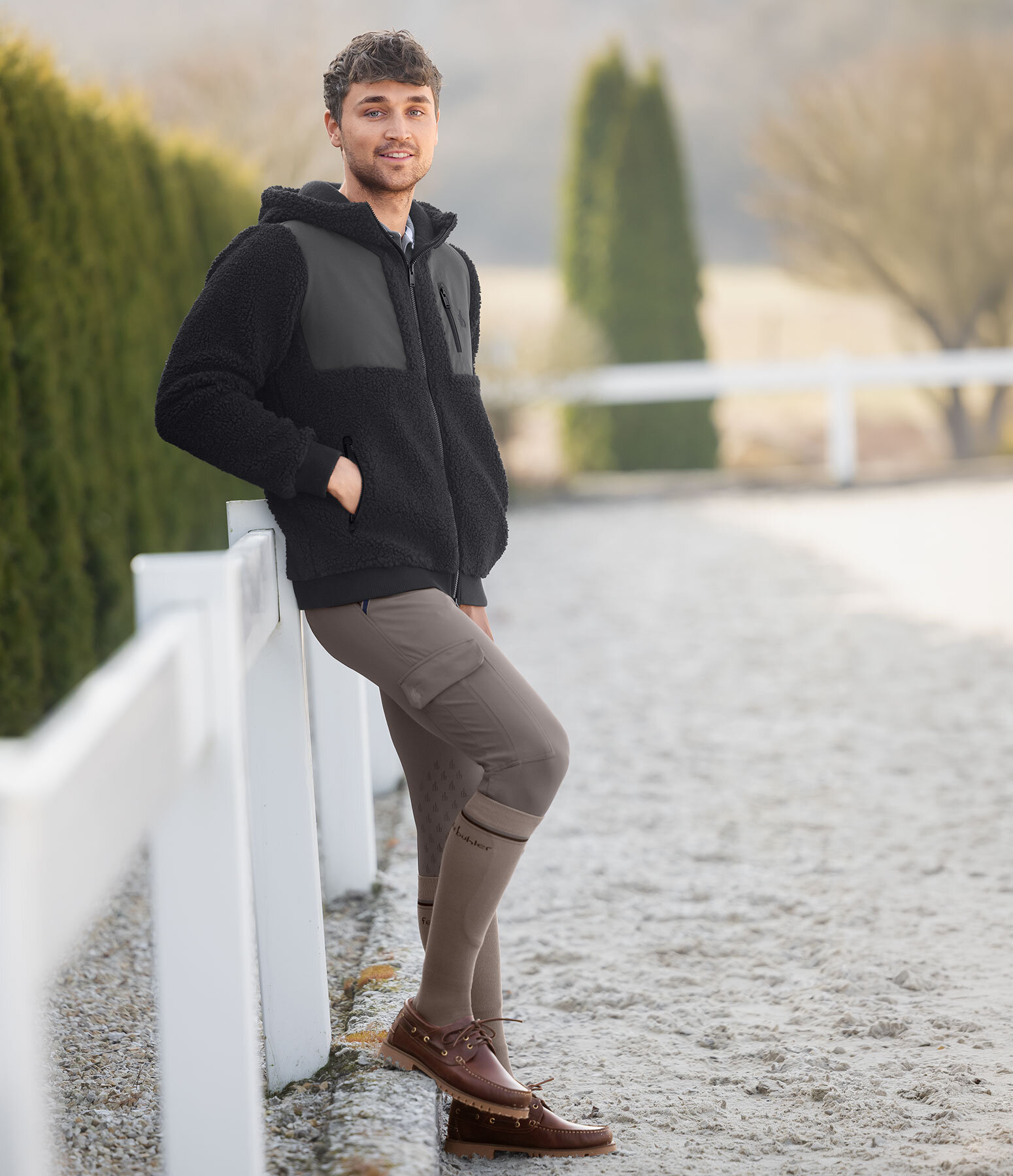 Heren-Outfit Georgia in dark-taupe