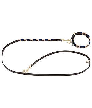 sugar dog set:  lederen hondenhalsband en -lijn Polo Sports - 230926