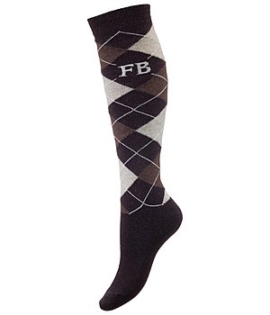 Felix Bhler Merino Mix kniekousen Argyle - 750559