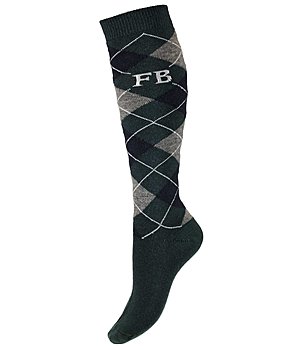 Felix B�hler Merino Mix kniekousen Argyle - 750559-2-GL