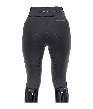 beroy Rijlegging voor dames, siliconen, volledig bekleed met zak voor mobiele telefoon, hoge taille, rijbroek voor meisjes, 4-weg stretch en riemlussen, a-Blauw, M