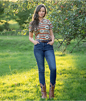 Western outfit Ikat in mosgroen - OFS24409