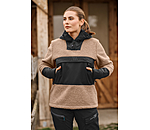 sherpa fleece hoodie met capuchon